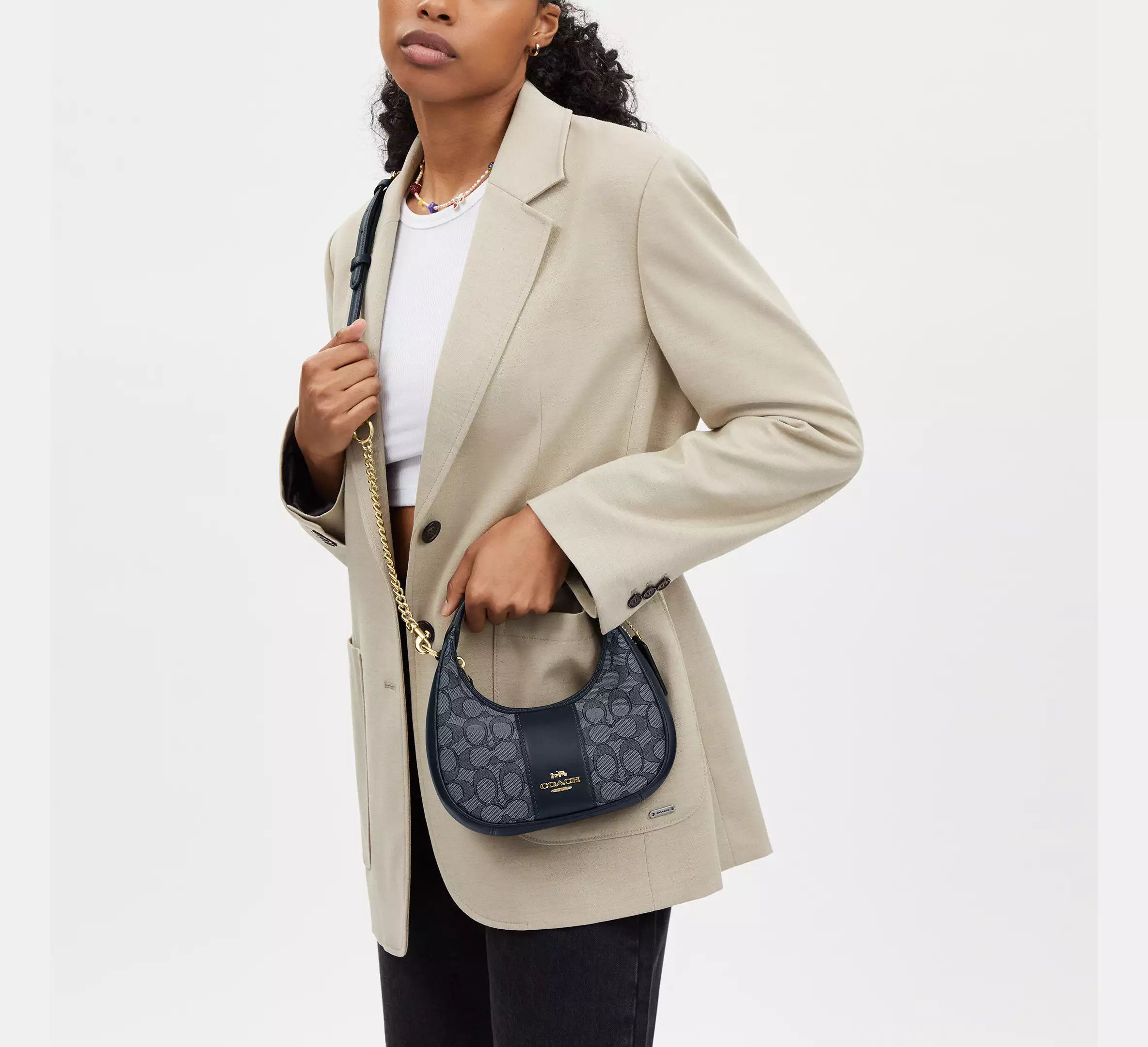 Coach Carmen Mini Crossbody In Signature Jacquard CU984 Size ONE SIZE - 3 Thumbnail