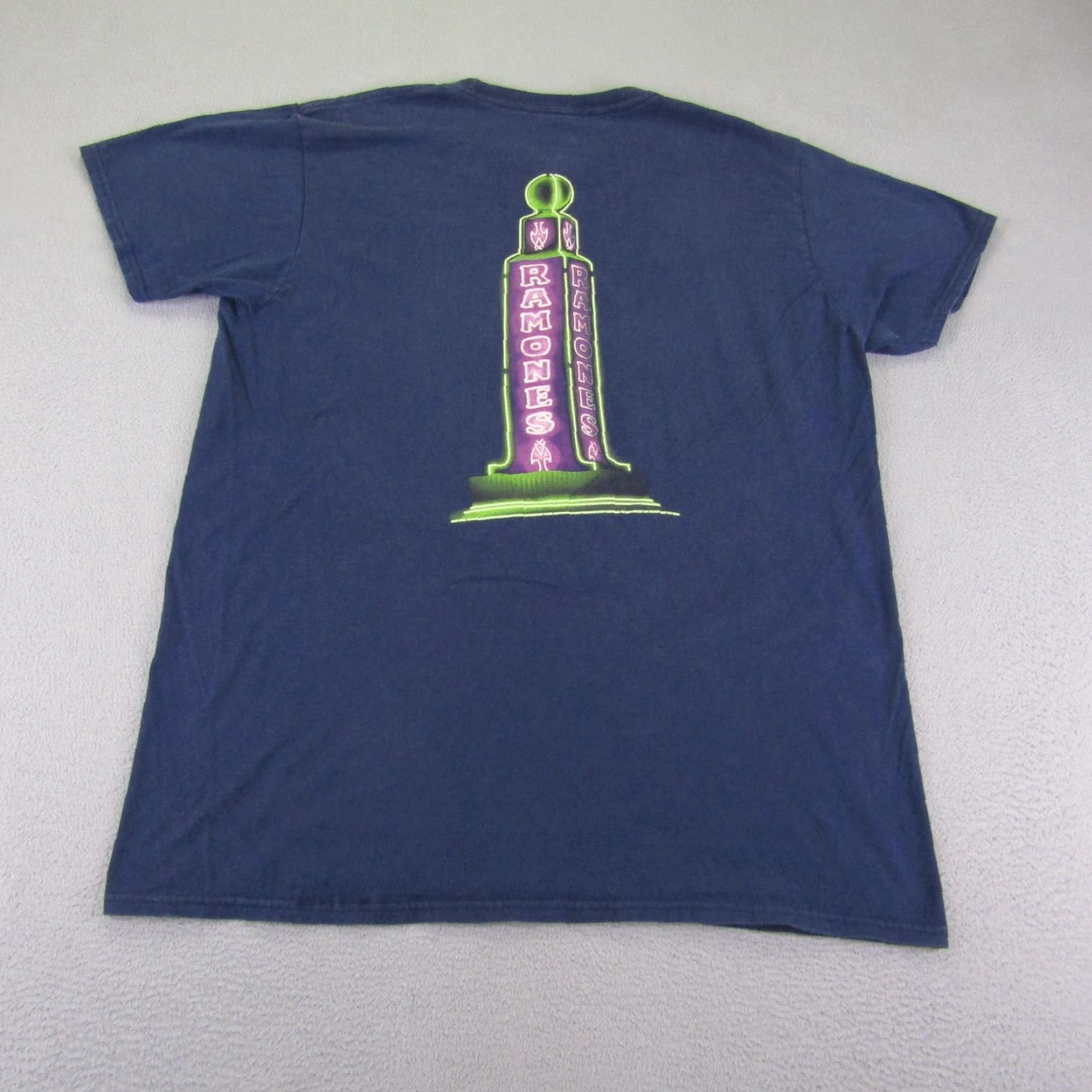 Disney Disney Shirt Mens Large Blue Parks Cars Ramones Mechanic Neon Sign Graphic Tee Size US L / EU 52-54 / 3 - 4 Thumbnail