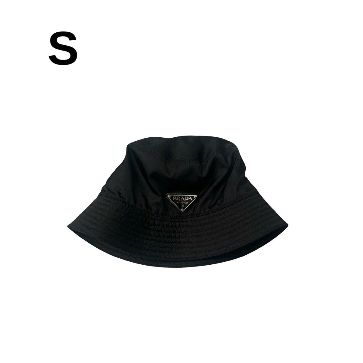 Prada prada re-nylon white bucket hat | Grailed
