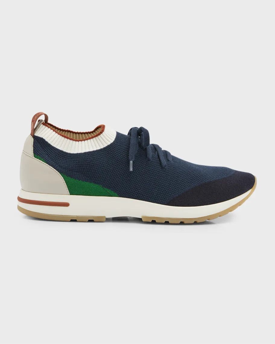 image of Loro Piana O1W1Db10224 Sneakers In Blue, Men's (Size 13)