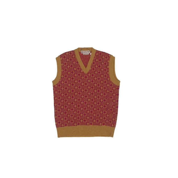 Marni Marni Sleeveless Patterned Knit Vest Size US L / EU 52-54 / 3 - 1 Thumbnail