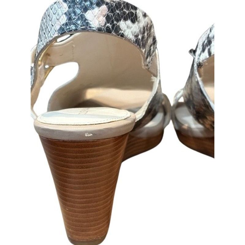 Cole Haan Cole Haan “Philomina” Wedge Heel Snakeskin Sandals – Size 7B Size US 7 / IT 37 - 8 Thumbnail