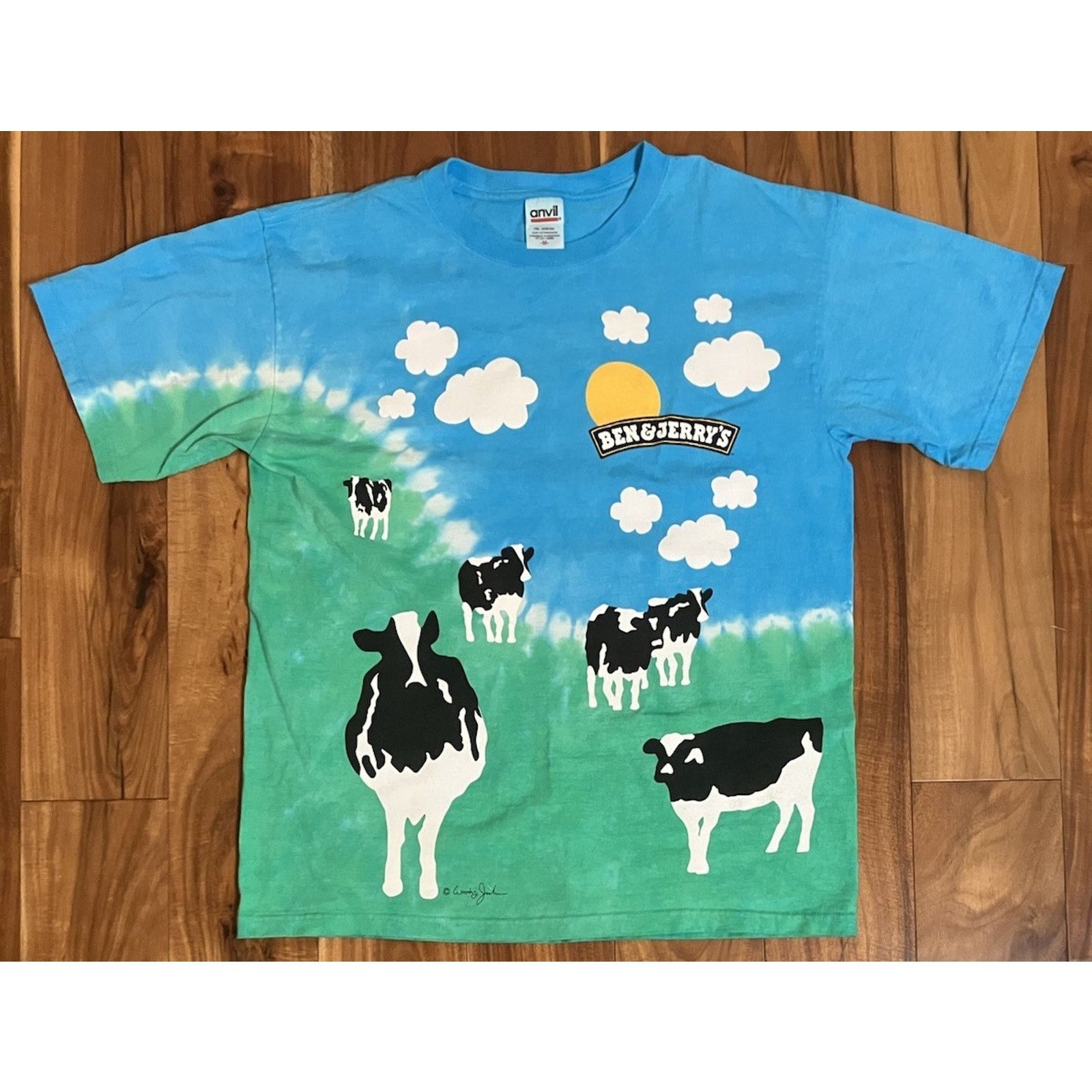 Anvil Ben & Jerry’s Euphoria AOP Ice Cream T-Shirt Size M Tie Dye Size US M / EU 48-50 / 2 - 1 Thumbnail