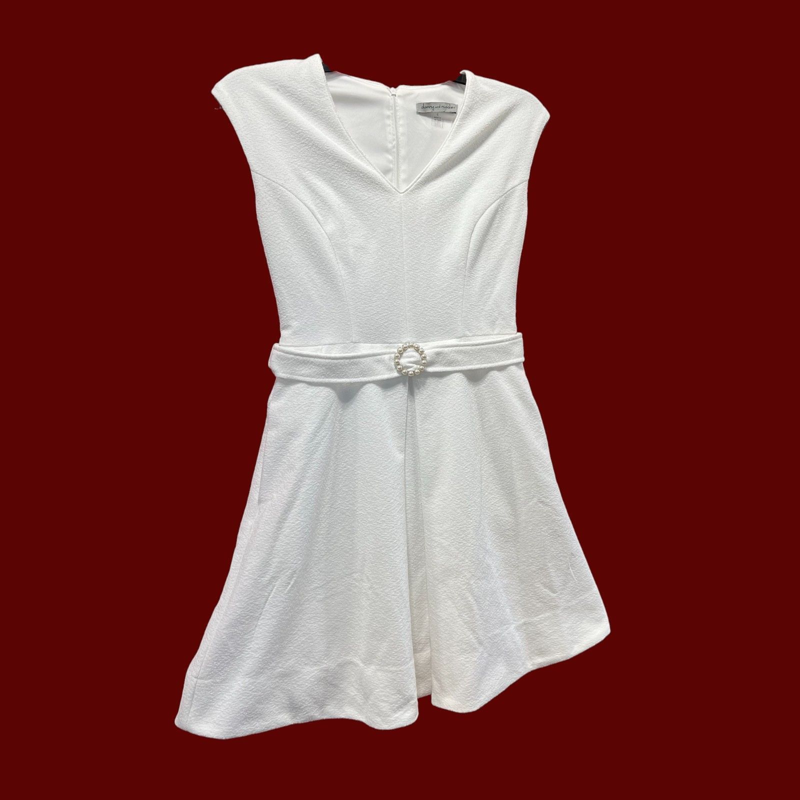 Other Danny And Nicole - Women's Sleeveless Fit + Flare Dress - Iv Size M / US 6-8 / IT 42-44 - 19 Thumbnail
