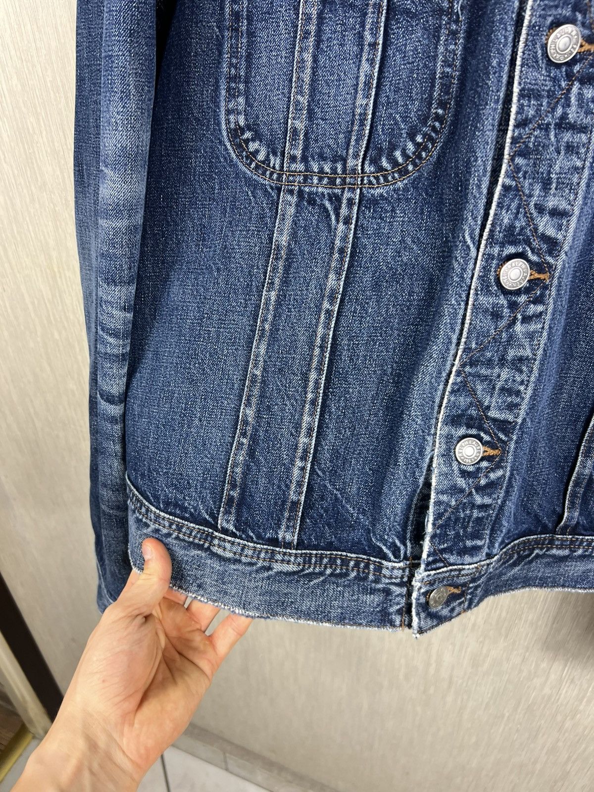Ralph Lauren Vintage Polo Ralph Lauren thrashed distressed denim jacket Size US XXL / EU 58 / 5 - 10 Thumbnail