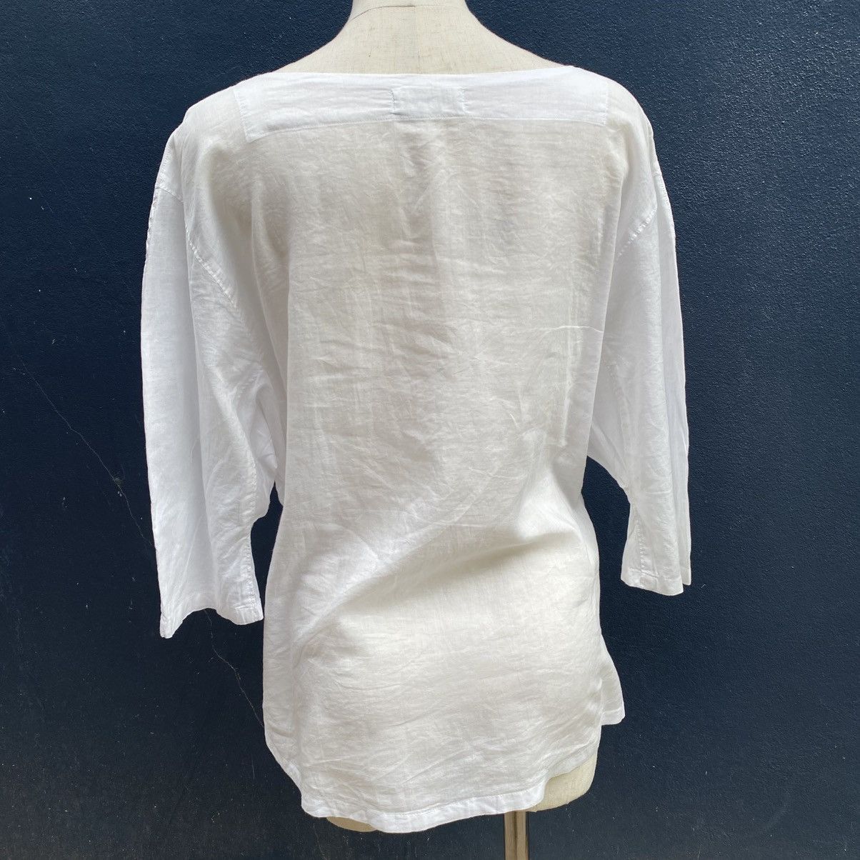 Zucca ZUCCA White 3/4 Sleeve Loose Fit Top Size M / US 6-8 / IT 42-44 - 10 Thumbnail