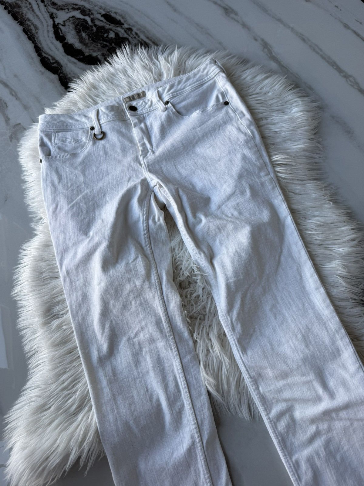 Burberry Burberry Brit White Slim Jeans / Archive Y2K Style / Size 32 Size US 32 / EU 48 - 3 Thumbnail