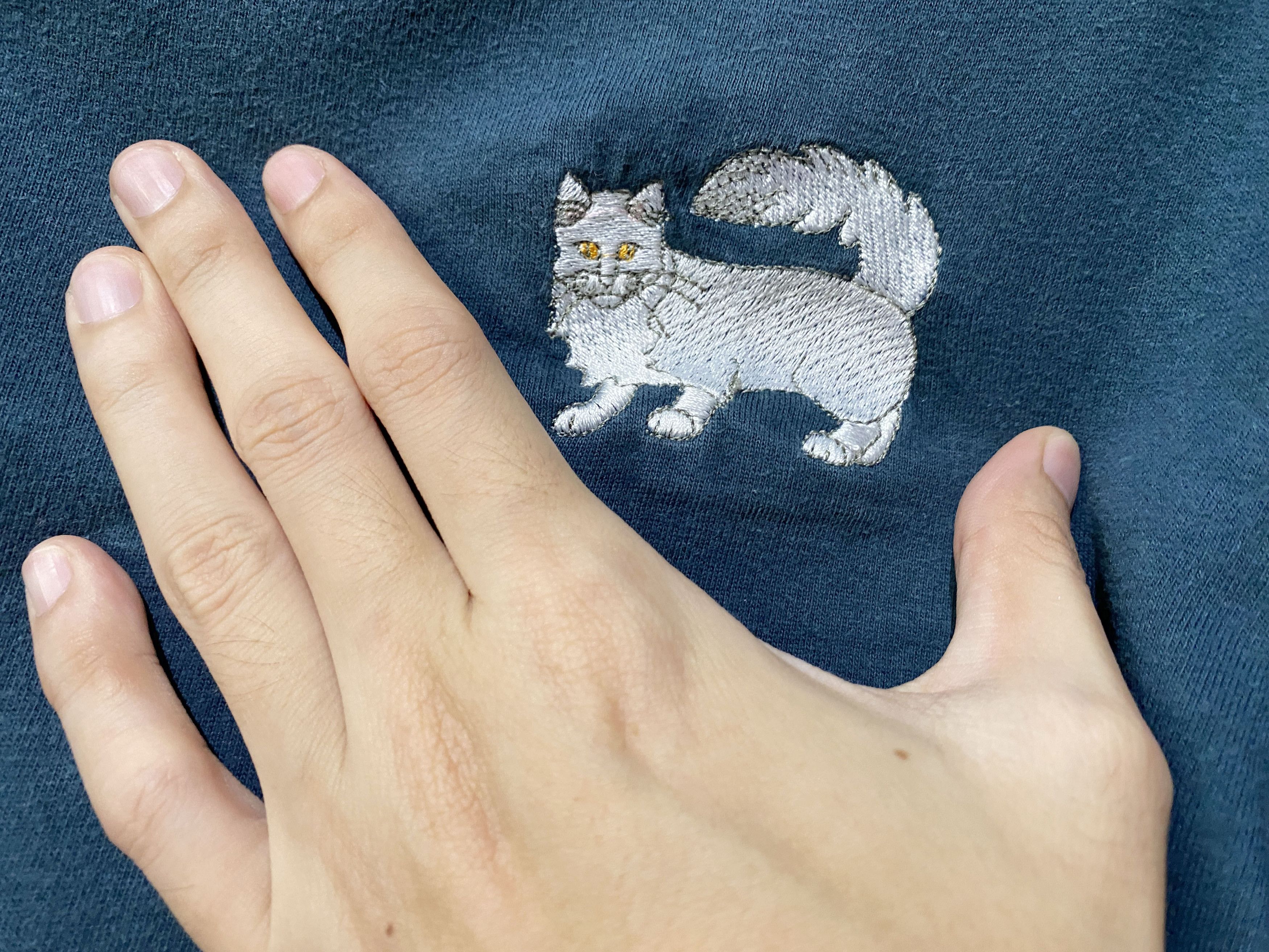 Vintage Vintage Embroidery White Cat Shirt Size US XS / EU 42 / 0 - 2 Thumbnail