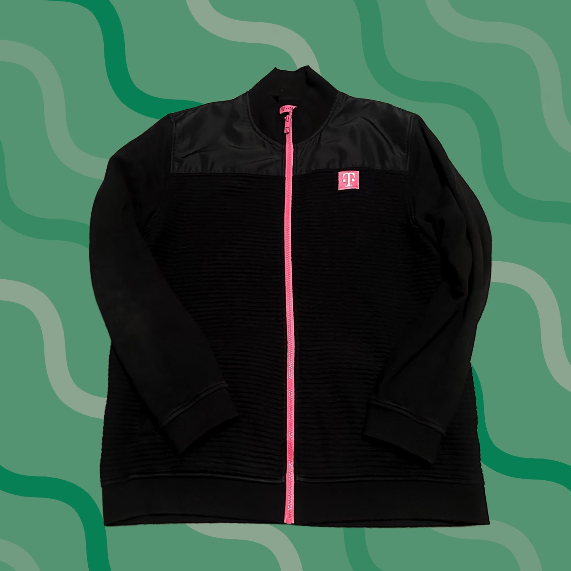 Logo 7 T Mobile Mens Full Zip Jacket Logo Black Size US L / EU 52-54 / 3 - 1 Thumbnail