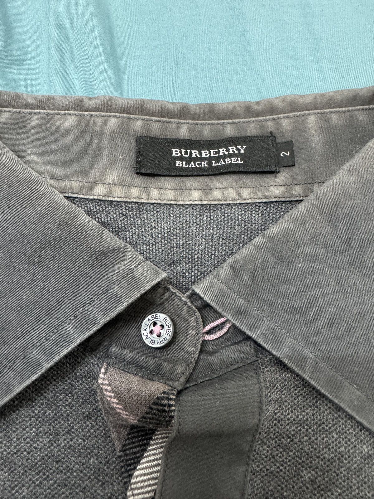 Black Label × Burberry × Vintage Burberry Black Label Coller T-Shirt Size US M / EU 48-50 / 2 - 3 Thumbnail