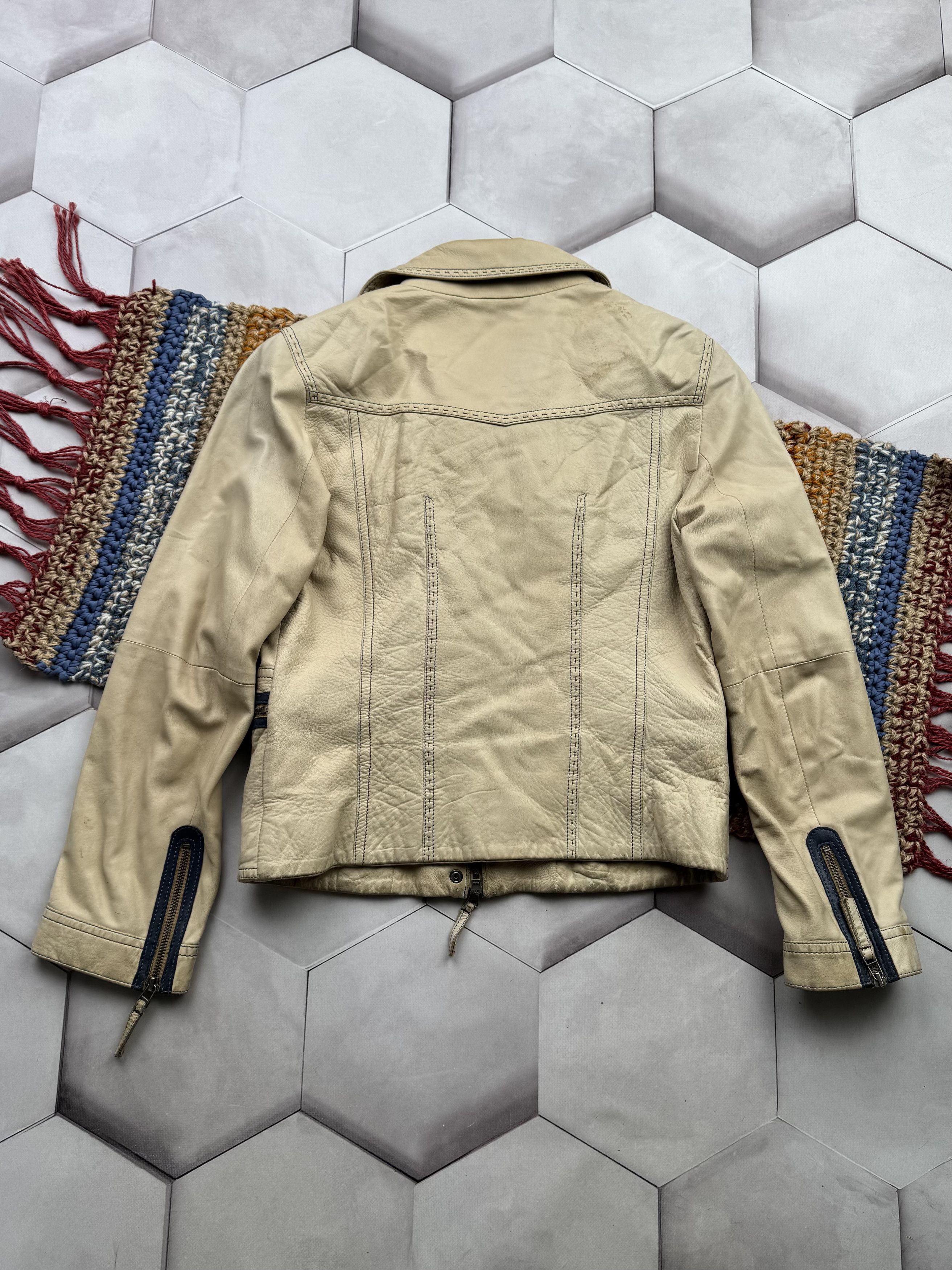 Vintage Vintage Leather Jacket With Zipper (E4) Size M / US 6-8 / IT 42-44 - 10 Thumbnail