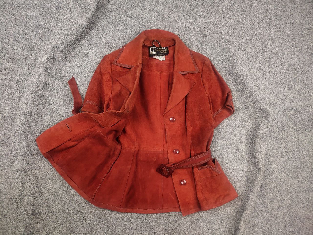 Vintage Vintage 60s Limited Suede Leather Short sleeve Blazer Jacket Size L / US 10 / IT 46 - 1 Thumbnail