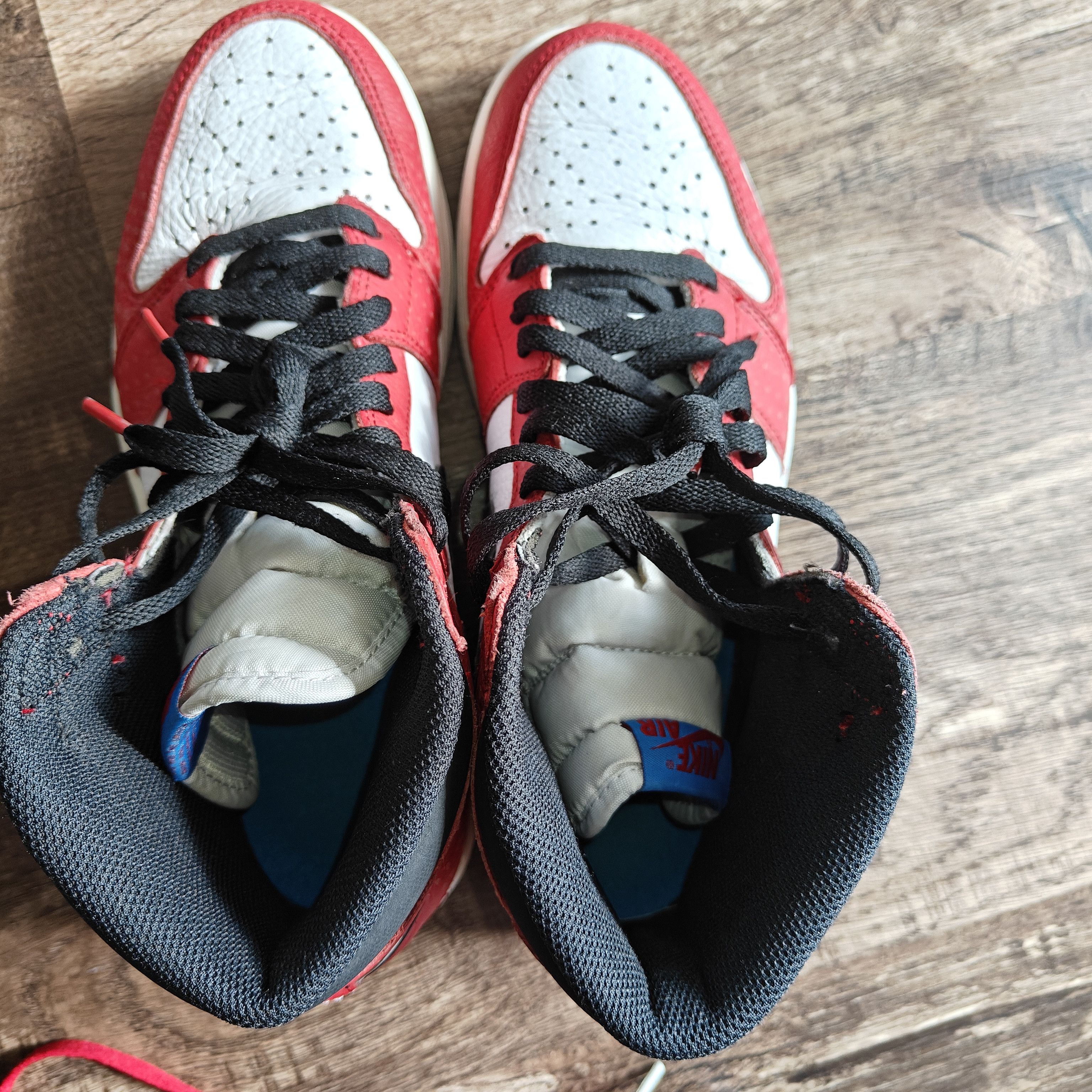 Jordan Brand jordan 1 spiderman origin story - rare collab laces extra Size US 9.5 / EU 42-43 - 15 Thumbnail