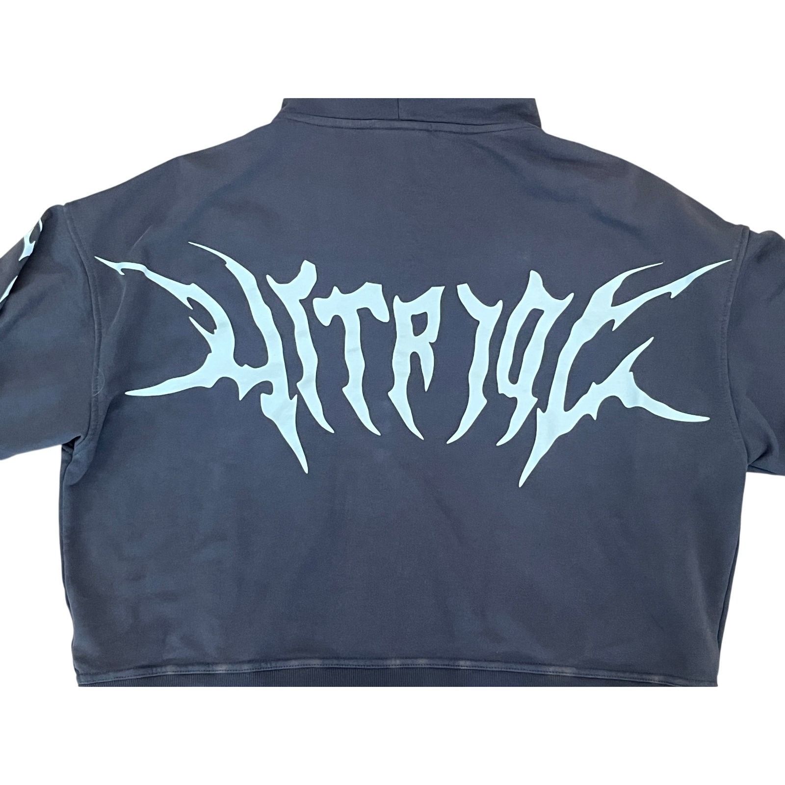 Other Vitriol Vulture Full Zip Hoodie Small Gray Gothic Print Size US S / EU 44-46 / 1 - 4 Thumbnail