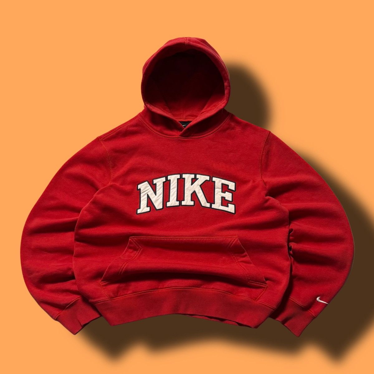 Nike × Vintage 00s Nike Vintage Big Logo Oversize Hoodie Y2K Size US M / EU 48-50 / 2 - 1 Thumbnail