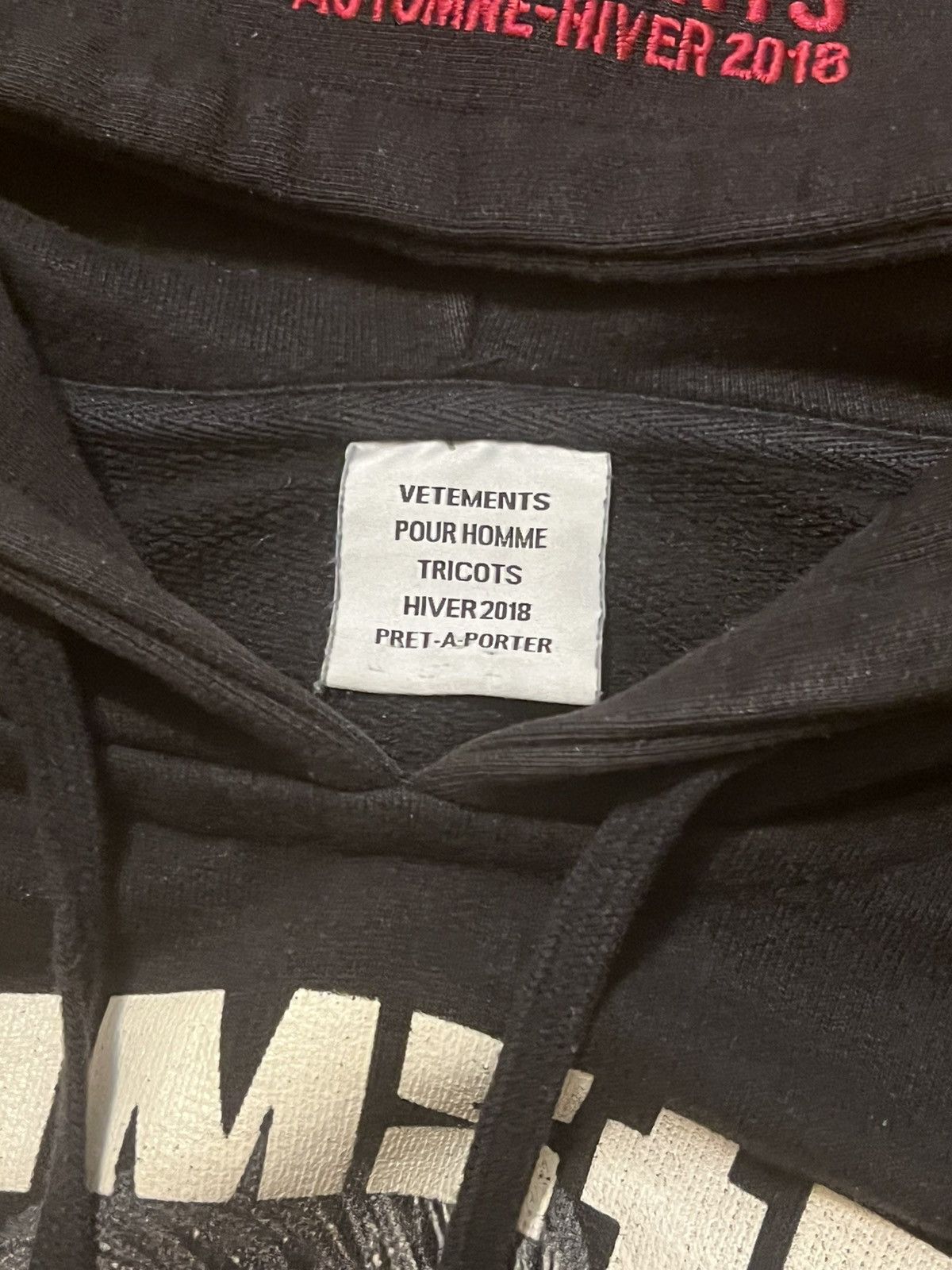 Band Tees × Vetements AW18 Vetements Rammstein Hoodie Size US XS / EU 42 / 0 - 6 Thumbnail