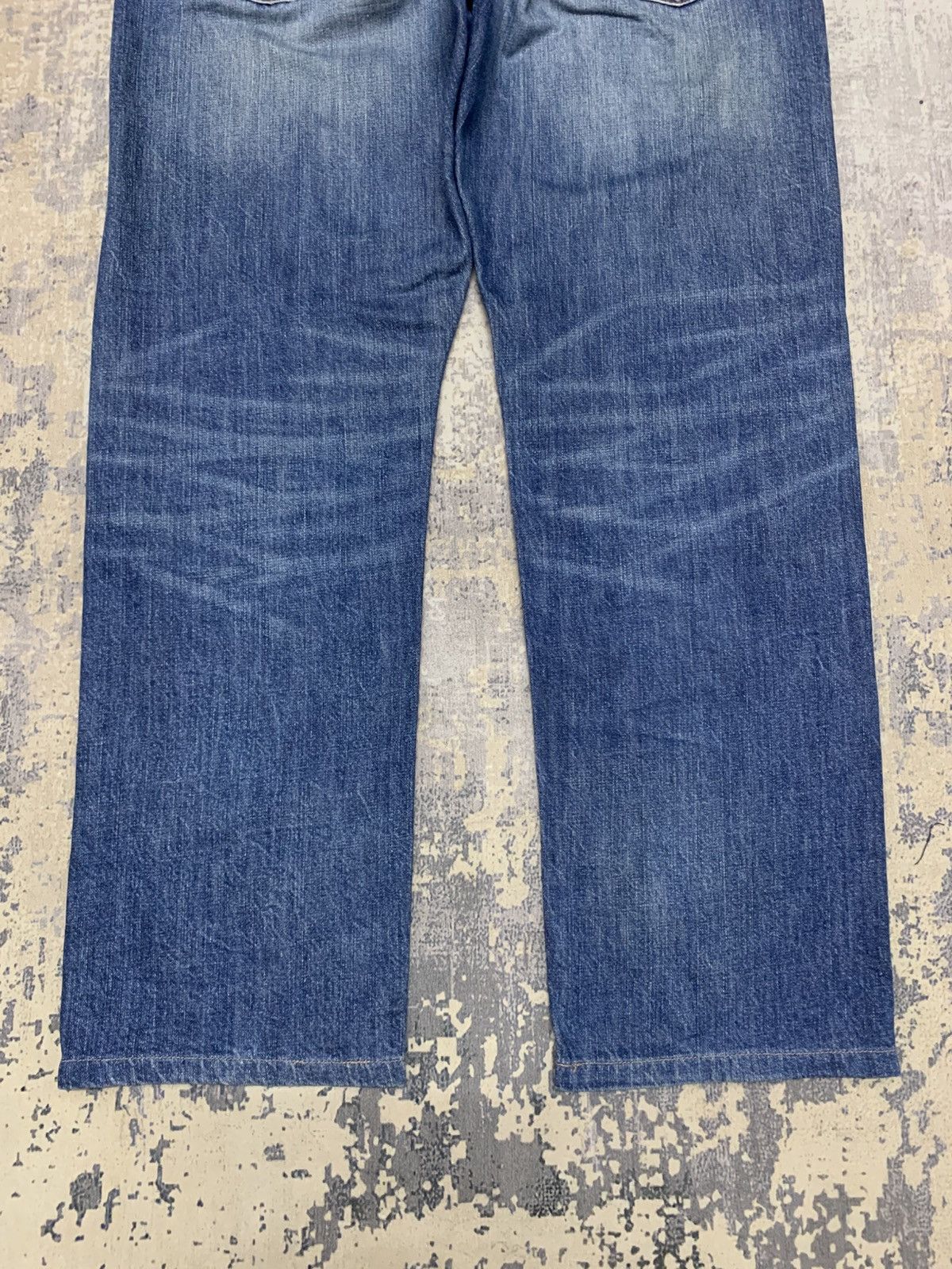 Japanese Brand GU Archive Style Distressed Japanese Denim Straight Jeans Size US 34 / EU 50 - 13 Thumbnail
