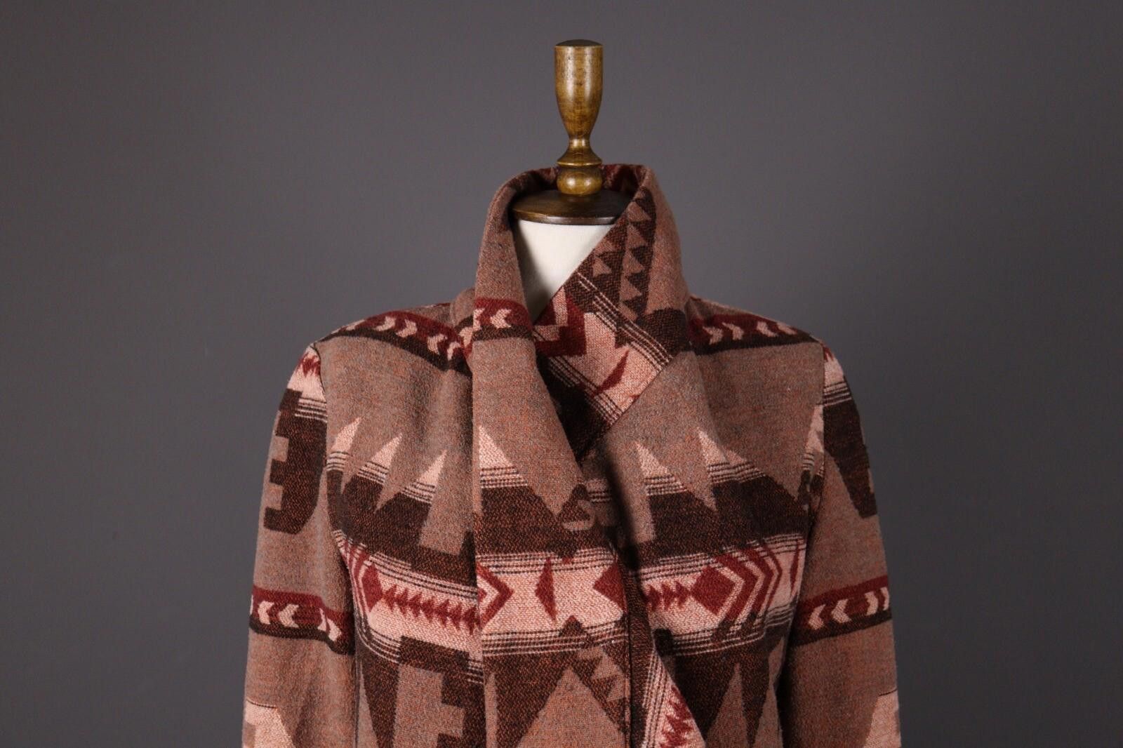 Designer BB Dakota Multicolor Actec Print Knit Coat Jacket Size XS Size XS / US 0-2 / IT 36-38 - 2 Thumbnail