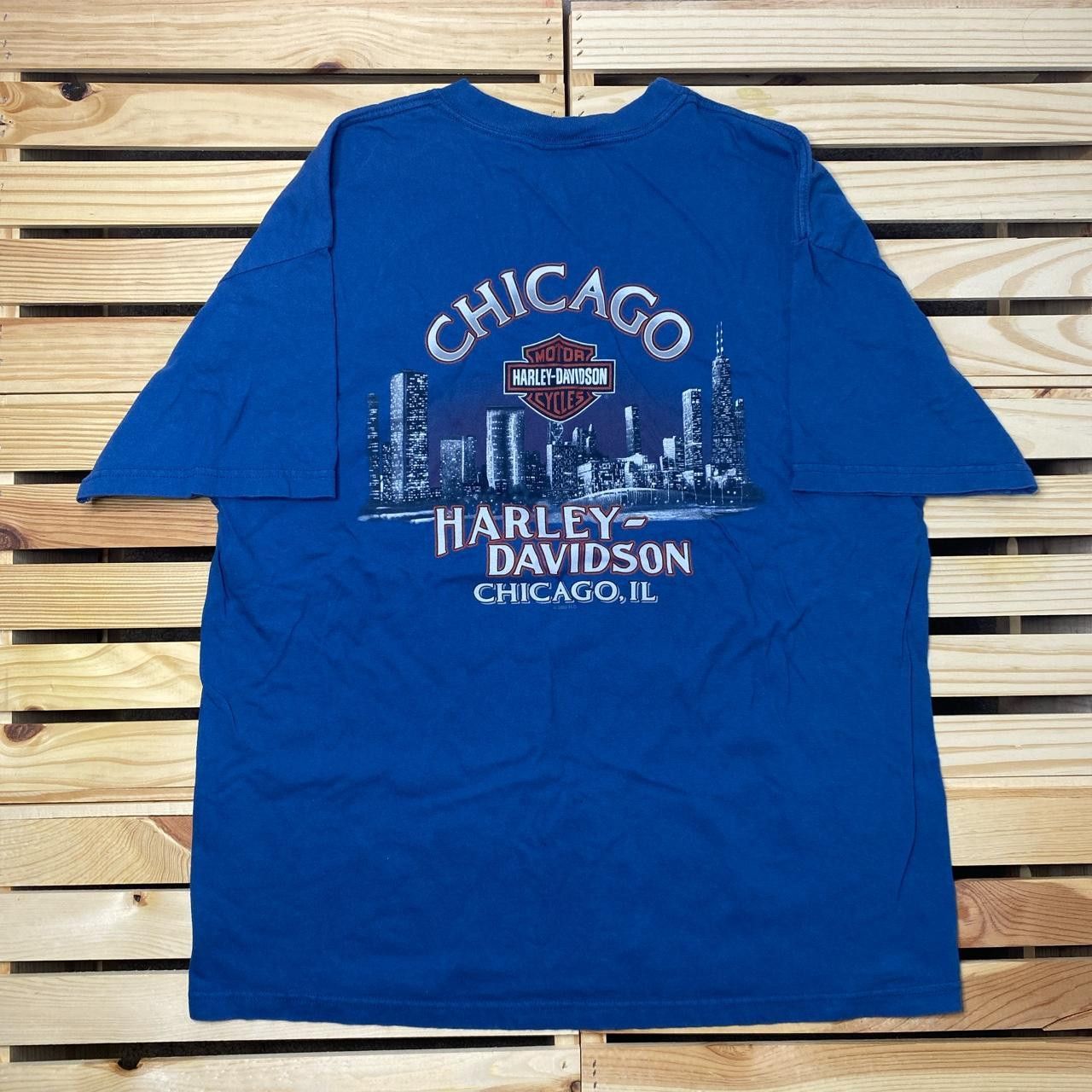 Harley Davidson Vintage Harley Davidson IL 2005 Blue Biker Tee Size XL Size US XL / EU 56 / 4 - 2 Thumbnail