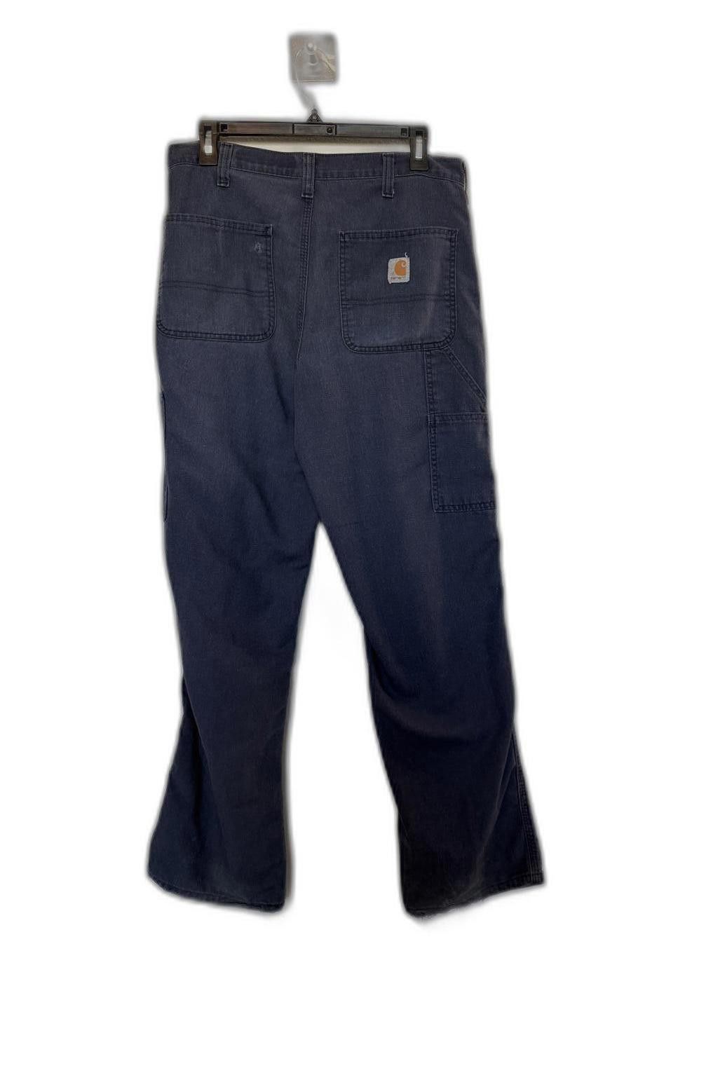 Carhartt Carhartt Men's Cargo Pants Navy Blue Dungaree Fit Size US 32 / EU 48 - 1 Thumbnail