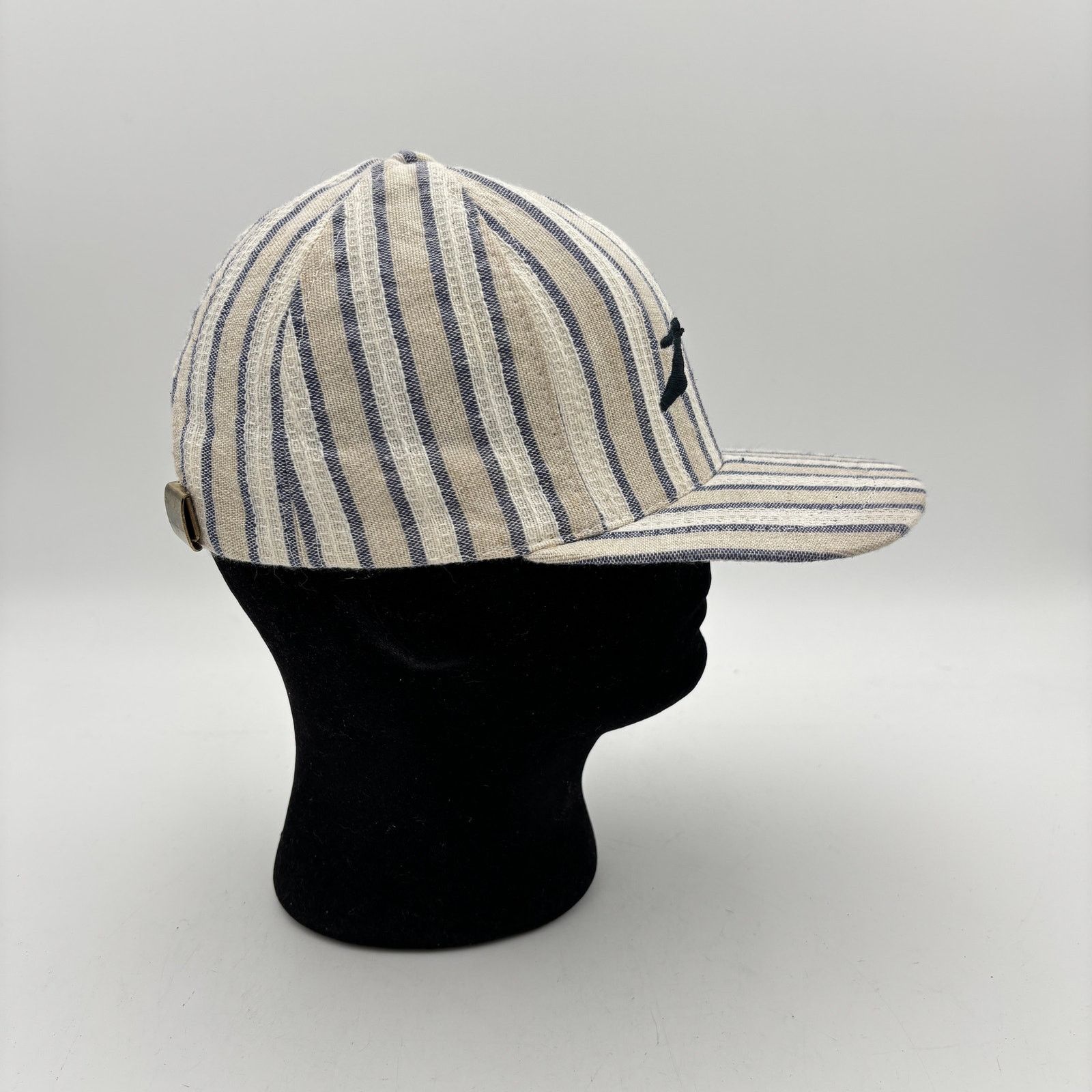 Rusty × Vintage VTG Rusty Embroidered Striped Strapback Hat Surf Skater Size ONE SIZE - 3 Thumbnail