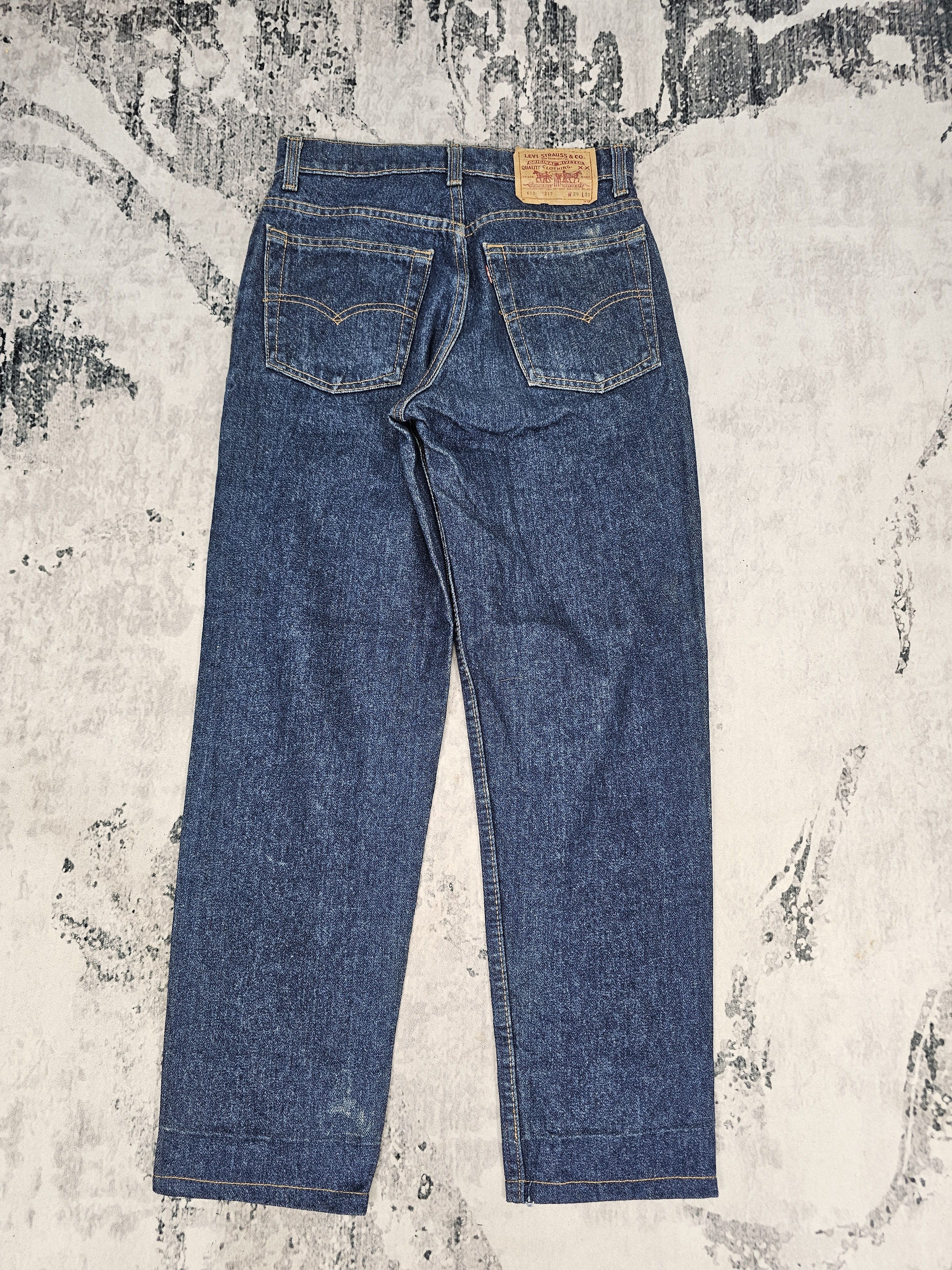 Levi's Vintage Clothing Vtg LEVIS 610 Bleached High Rise Jeans Made In USA L0555 Size 27" / US 4 / IT 40 - 2 Thumbnail