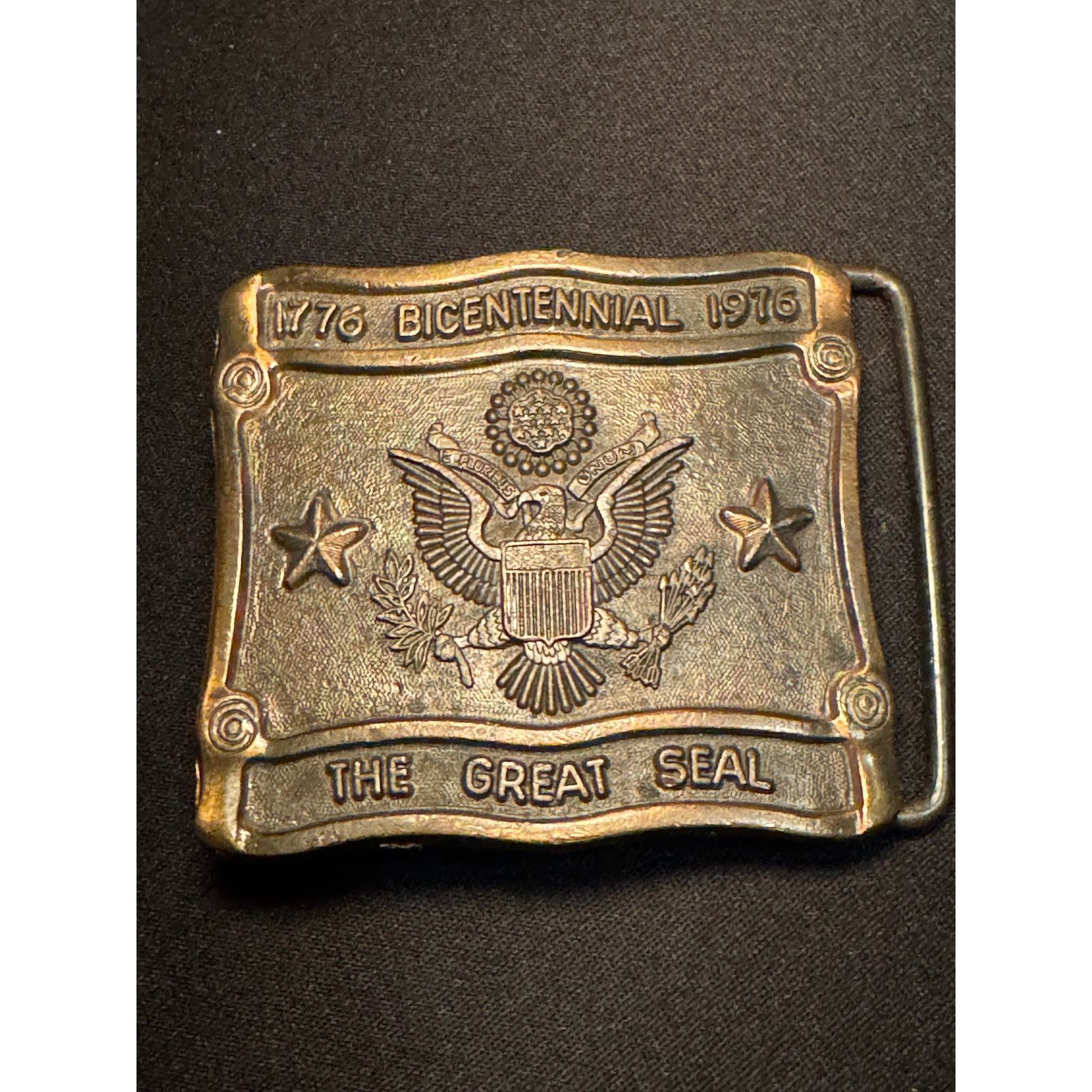 Other Vintage Solid Brass U.S. Bicentennial Belt Buckle 1776-1976 Size ONE SIZE - 1 Thumbnail