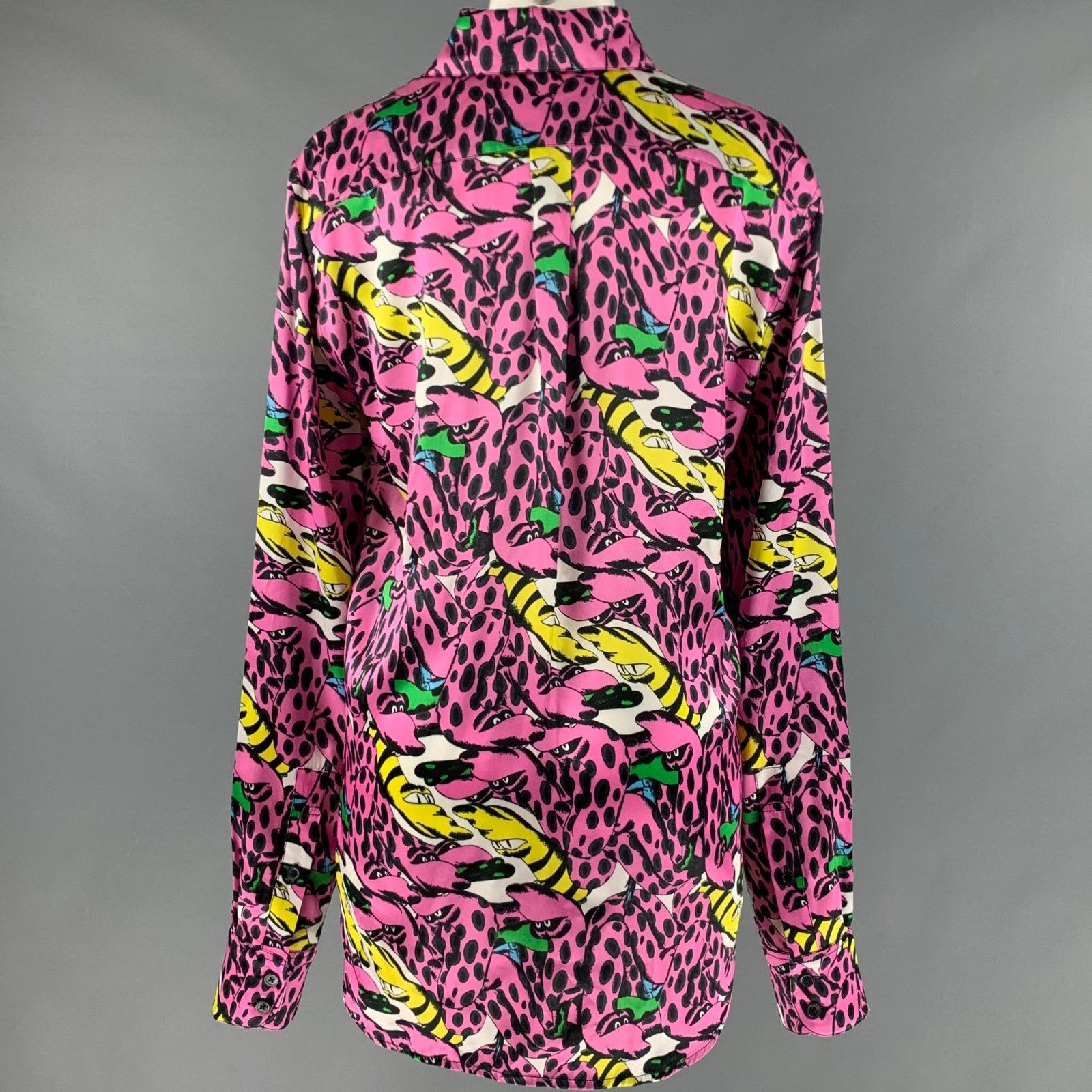 Marni MARNI Size S Pink Multi-Color Viscose Print Button Up Shirt Size S / US 4 / IT 40 - 4 Thumbnail