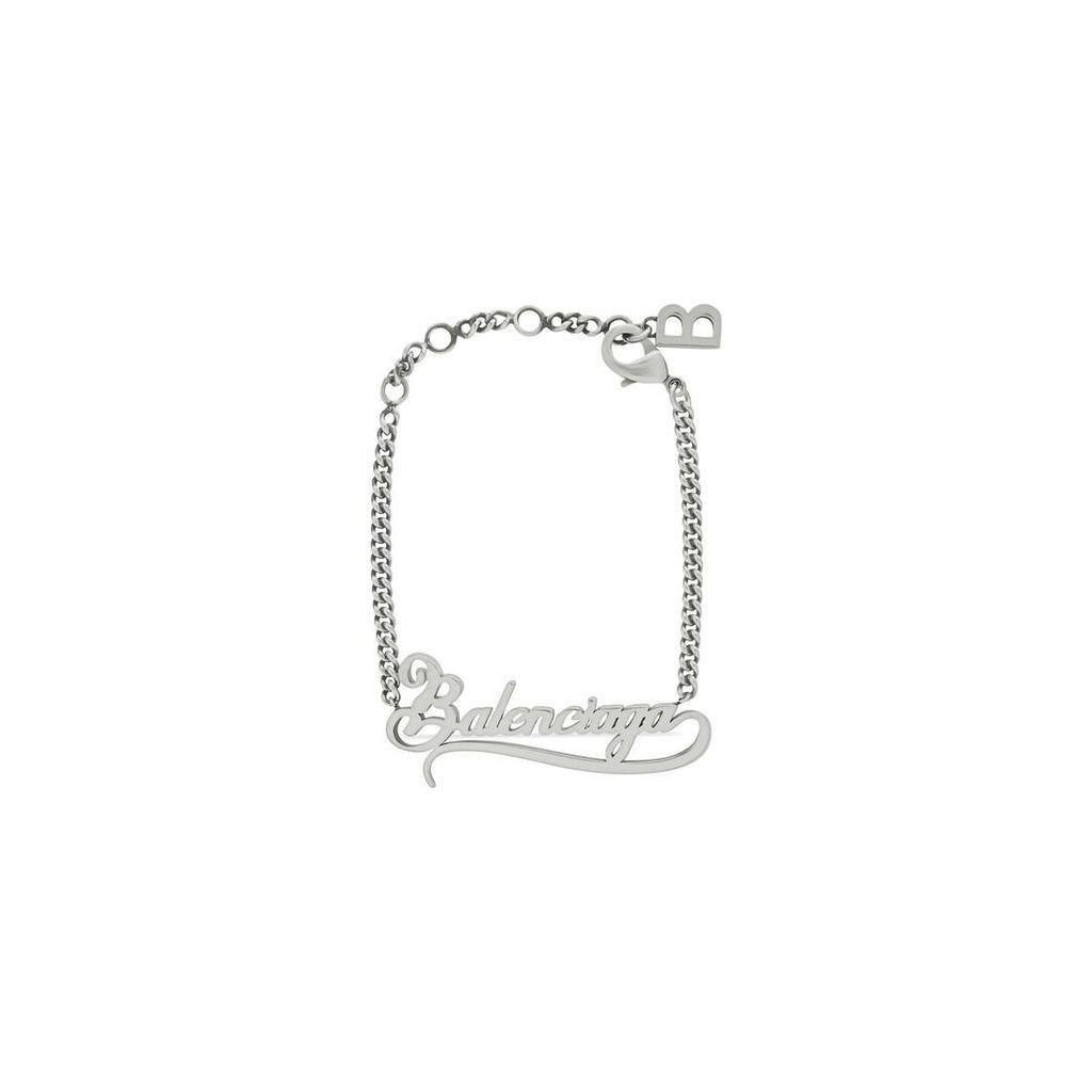 Balenciaga o1tr1nto0126 Size: OS / Typo Valentine Bracelet in Silver Size ONE SIZE - 1 Thumbnail