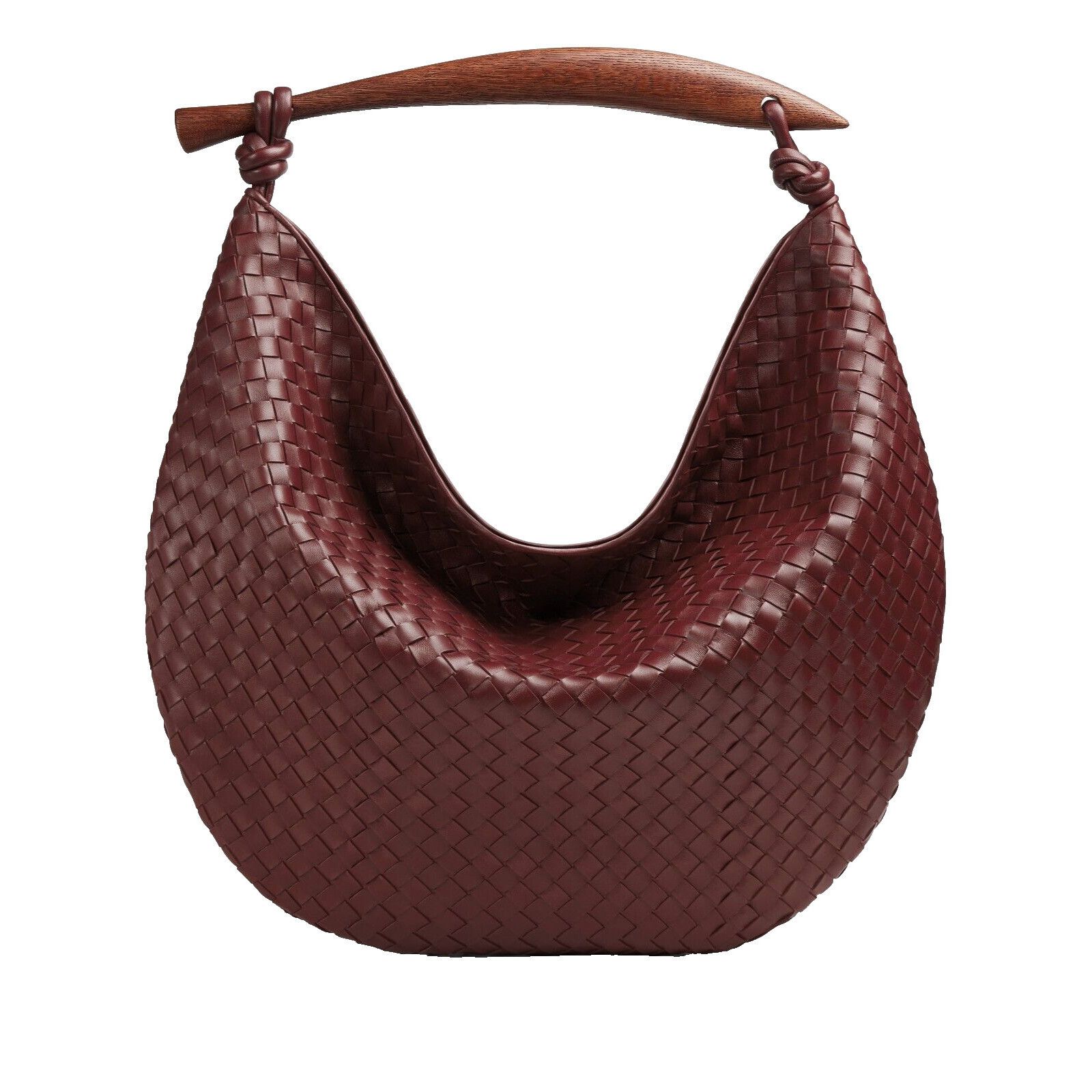 Bottega Veneta Sardine Bermuda $12500 Cherry/Rhum Maxi Bag N