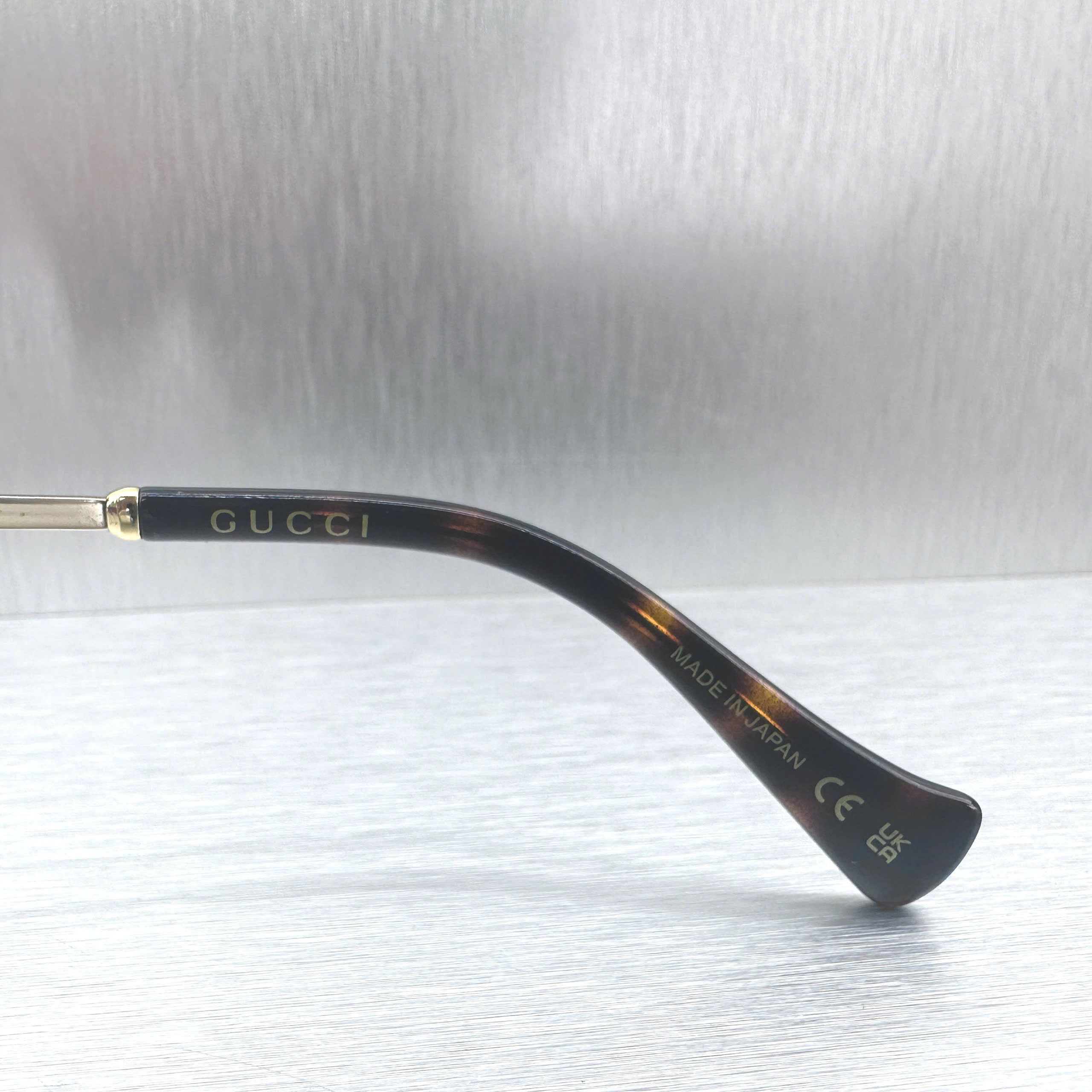 Gucci GUCCI GG1420OK 001 Eyeglasses GOLD Size ONE SIZE - 9 Thumbnail