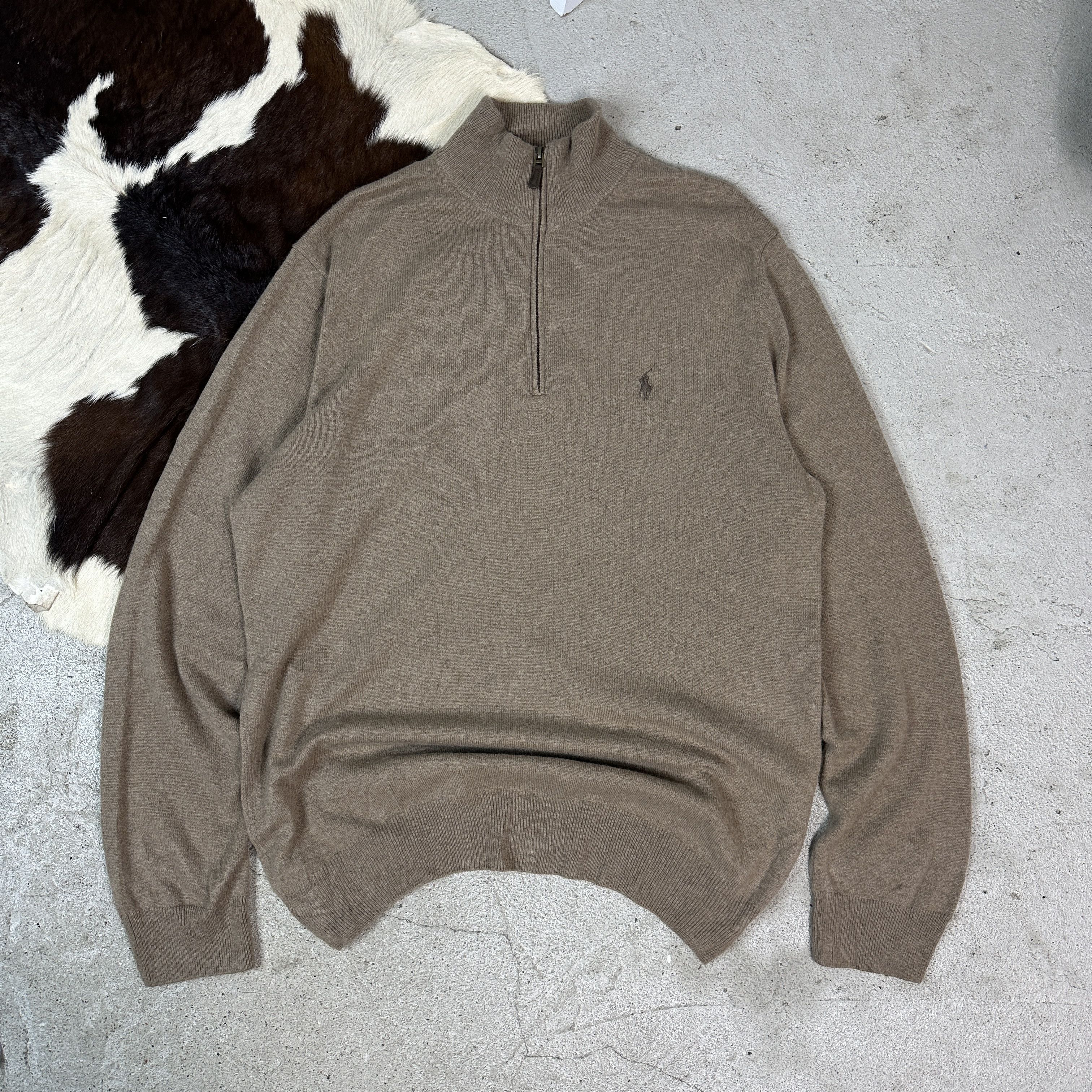Polo Ralph Lauren × Vintage Polo Ralph Lauren 1/4 Zip Wool Sweater Size US XL / EU 56 / 4 - 2 Thumbnail