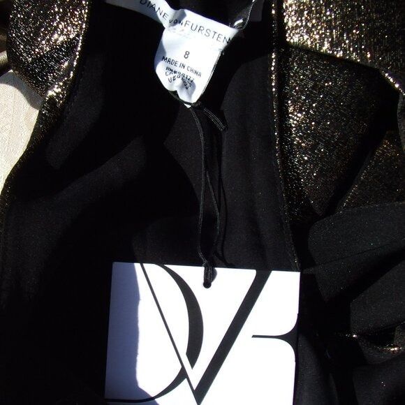 Diane von Furstenberg NWT Diane von Furstenberg Runway Metallic Backless Chastity Size M / US 6-8 / IT 42-44 - 5 Thumbnail