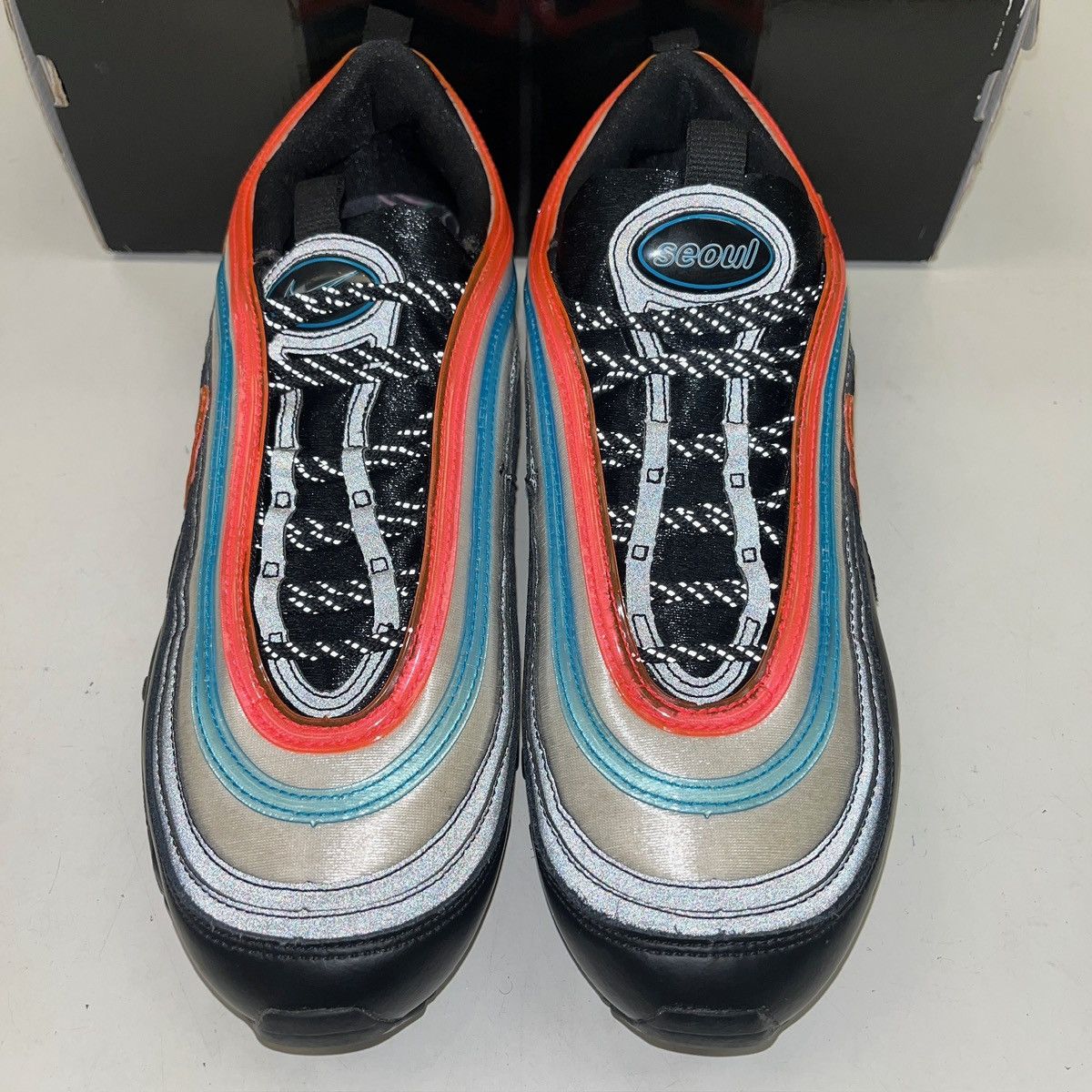 Nike Size 12 - Nike Air Max 97 Neon Seoul CI1503-001 Size US 12 / EU 45 - 3 Thumbnail