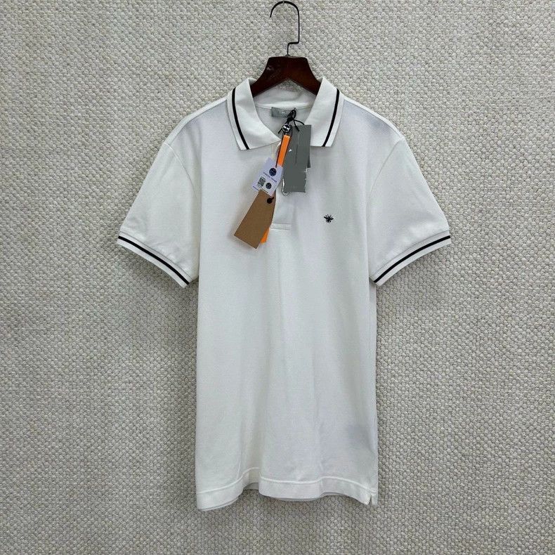 Dior Dior Little bee embroidered white polo shirt Size US S / EU 44-46 / 1 - 2 Thumbnail