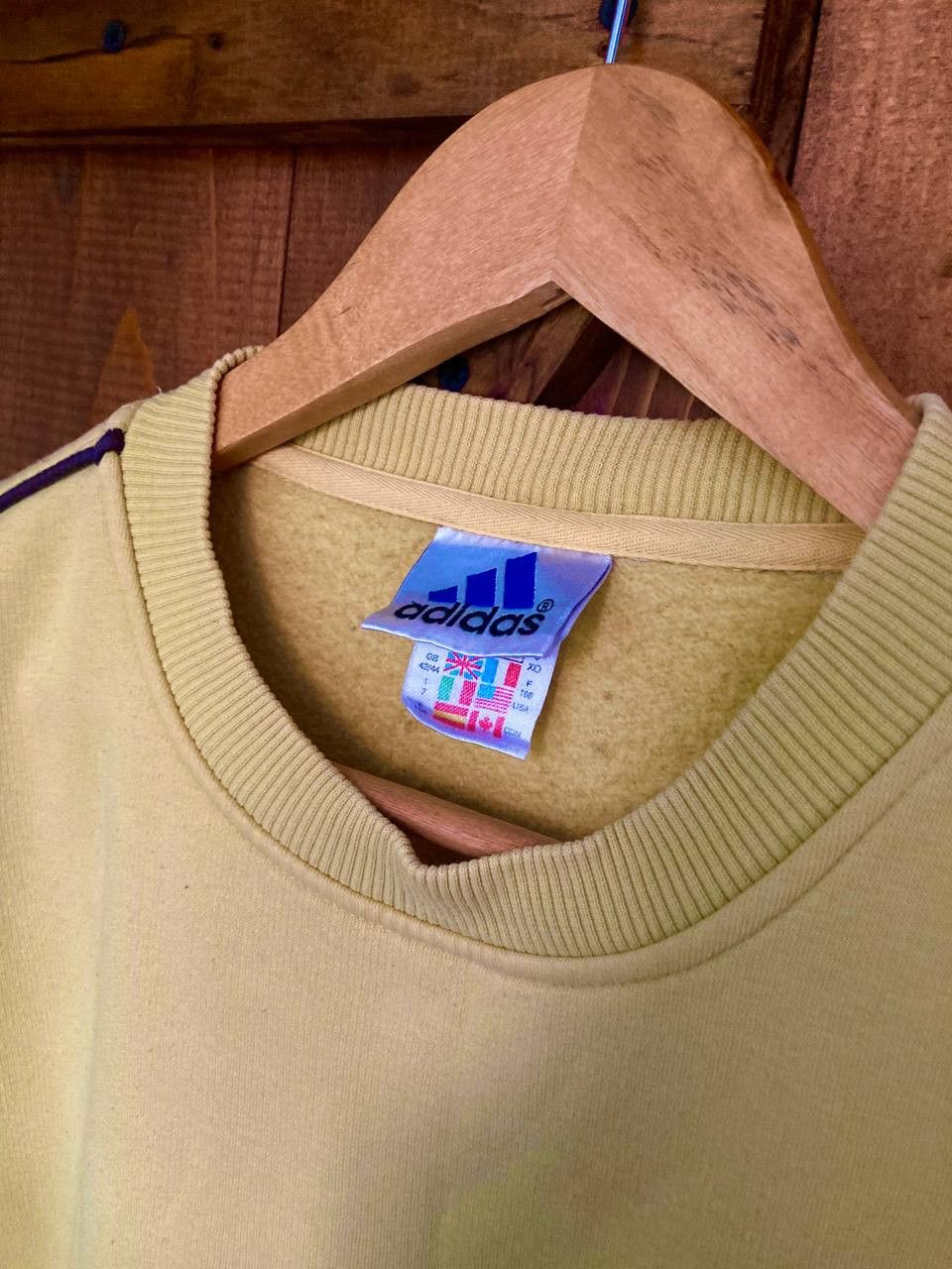Adidas × Vintage Vintage 90s Adidas Sweatshirt Classic Size US XL / EU 56 / 4 - 4 Thumbnail