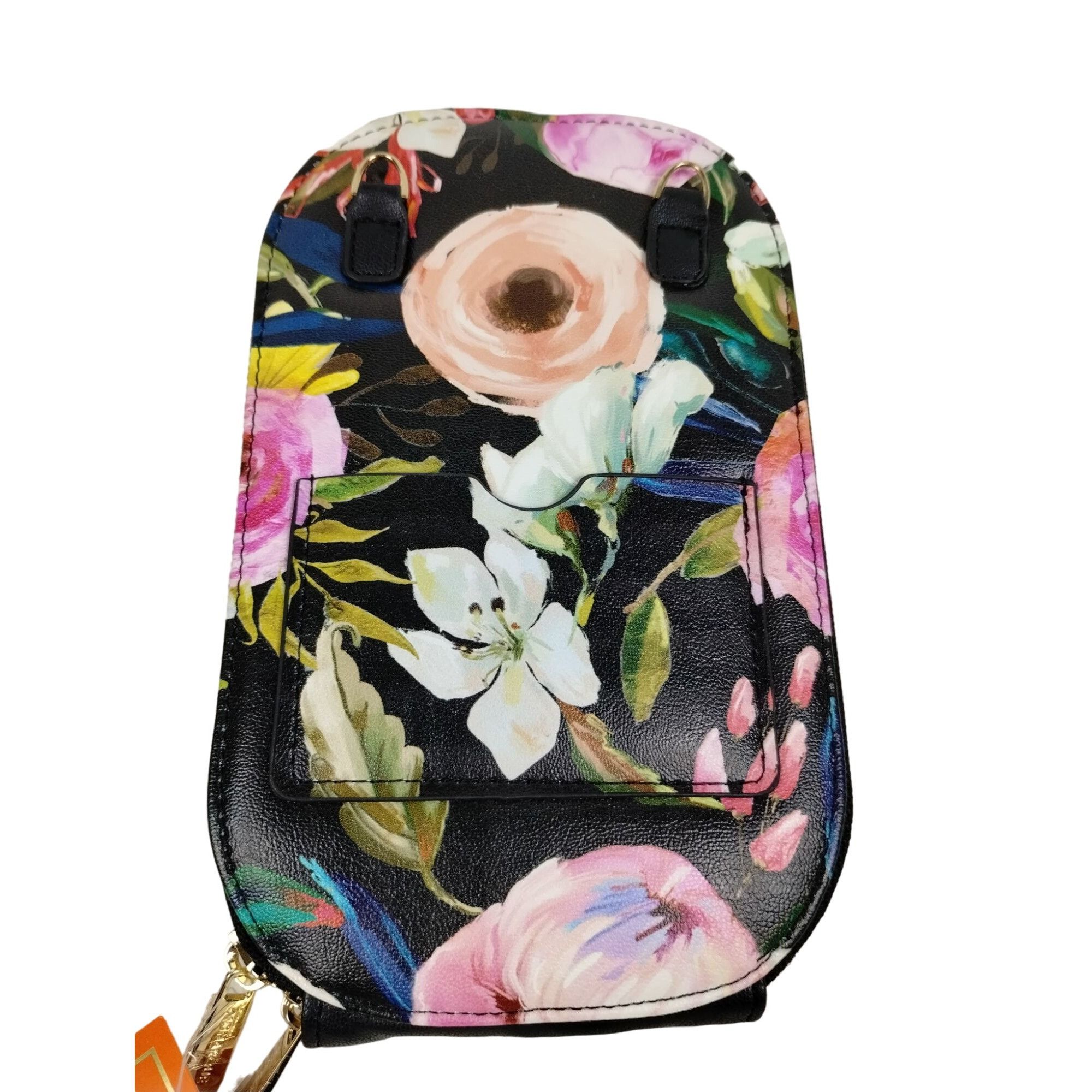 Other Monarque Crossbody Floral on Black Crossbody Clutch Sling Fl Size ONE SIZE - 2 Thumbnail