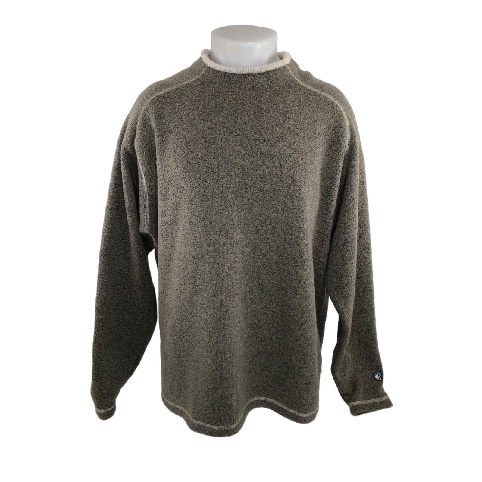 Vintage KUHL ALFPACA FLEECE - Mens XXL Sweater Shirt Pullover 2XL Greenish Grayish Brownish Knit Fleece Mens Size US XXL / EU 58 / 5 - 1 Thumbnail