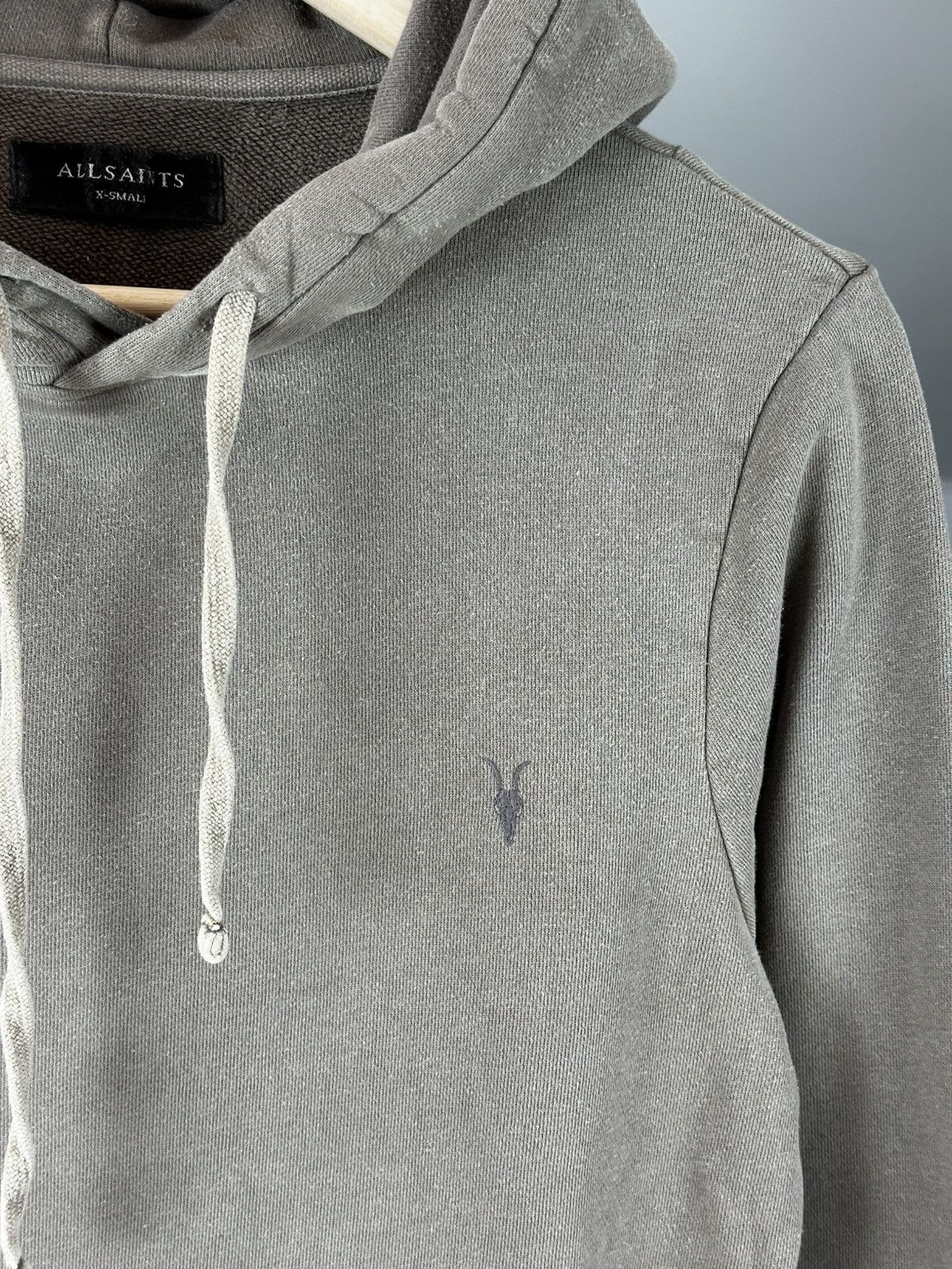 Allsaints Vintage Allsaints Base Mini Logo Hoodie Size US S / EU 44-46 / 1 - 5 Thumbnail