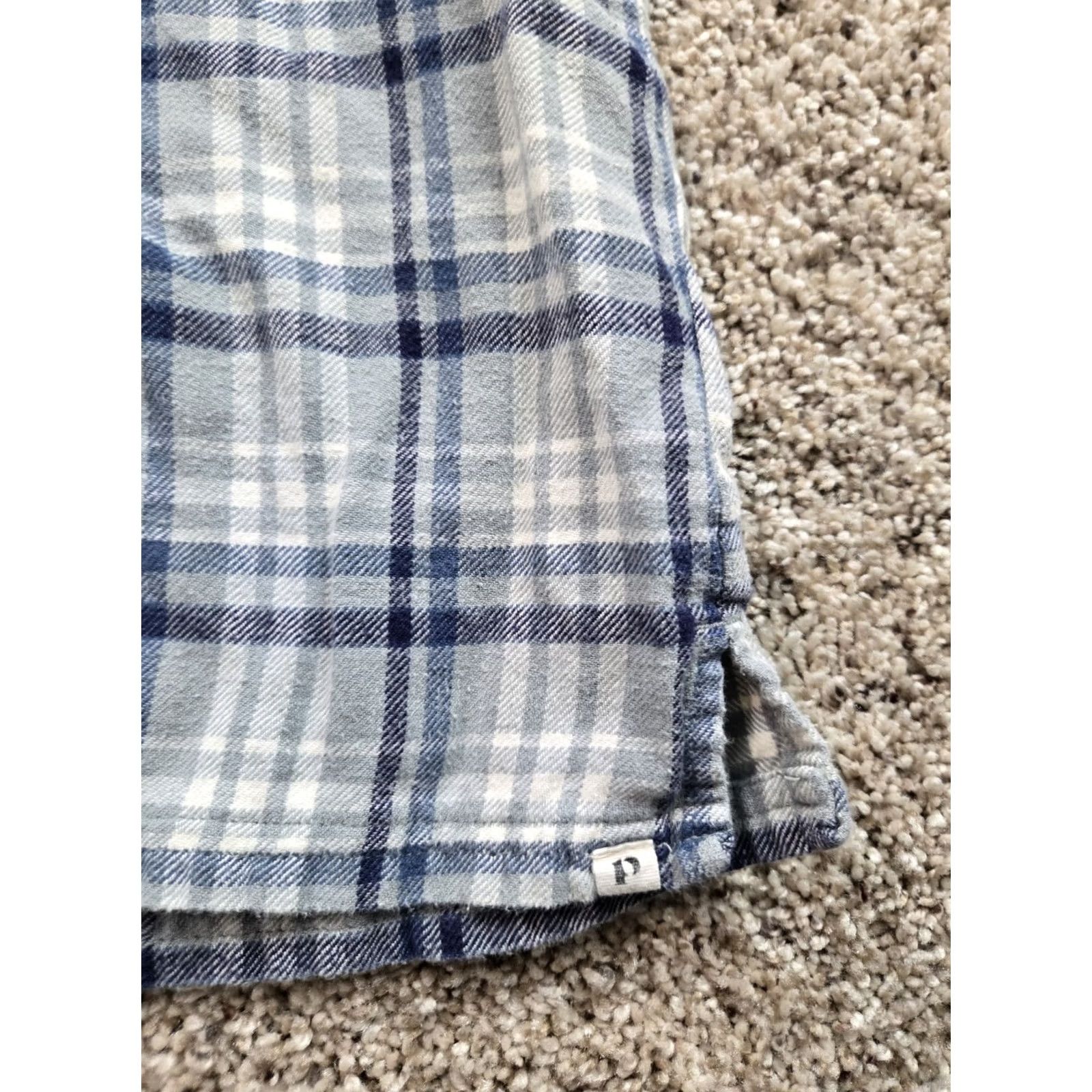 Vintage Pact Shirt Womens Small Plaid Button Up Relaxed Fit Short Sleeve Cotton Size L / US 10 / IT 46 - 3 Thumbnail
