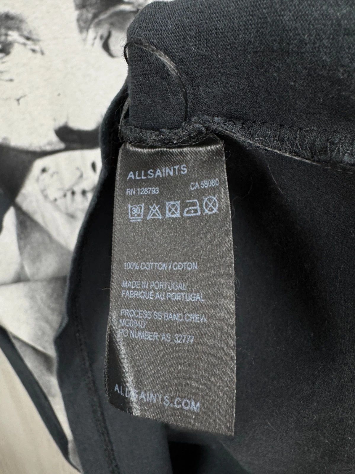 Allsaints Allsaints Process SS Band Crew Skull tee shirt Size US M / EU 48-50 / 2 - 7 Thumbnail