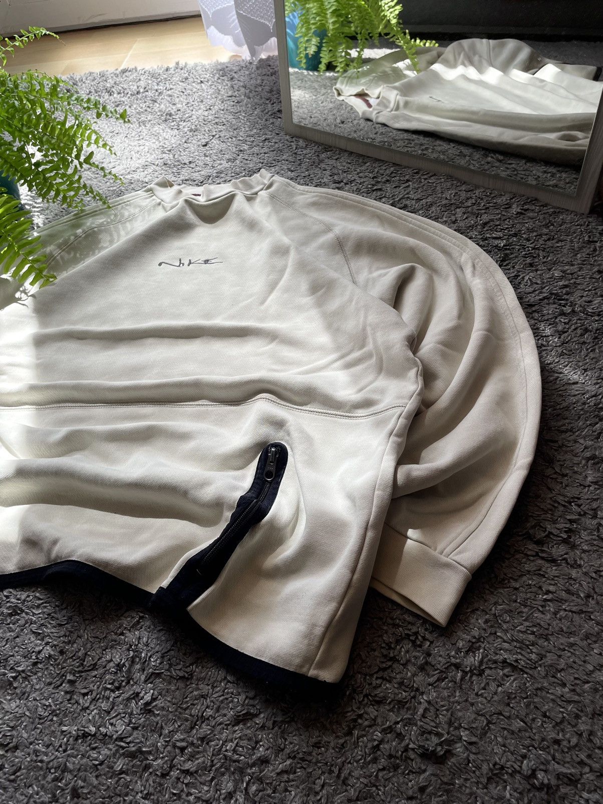 Nike × Vintage 00s Nike Sweatshirt Vintage Streetwear Rare Logo Size US L / EU 52-54 / 3 - 6 Thumbnail