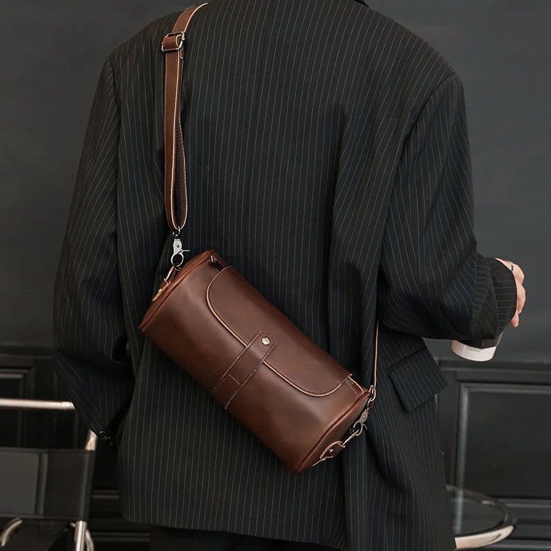 Brown Crossbody Bag Shoulder Bag, Men's