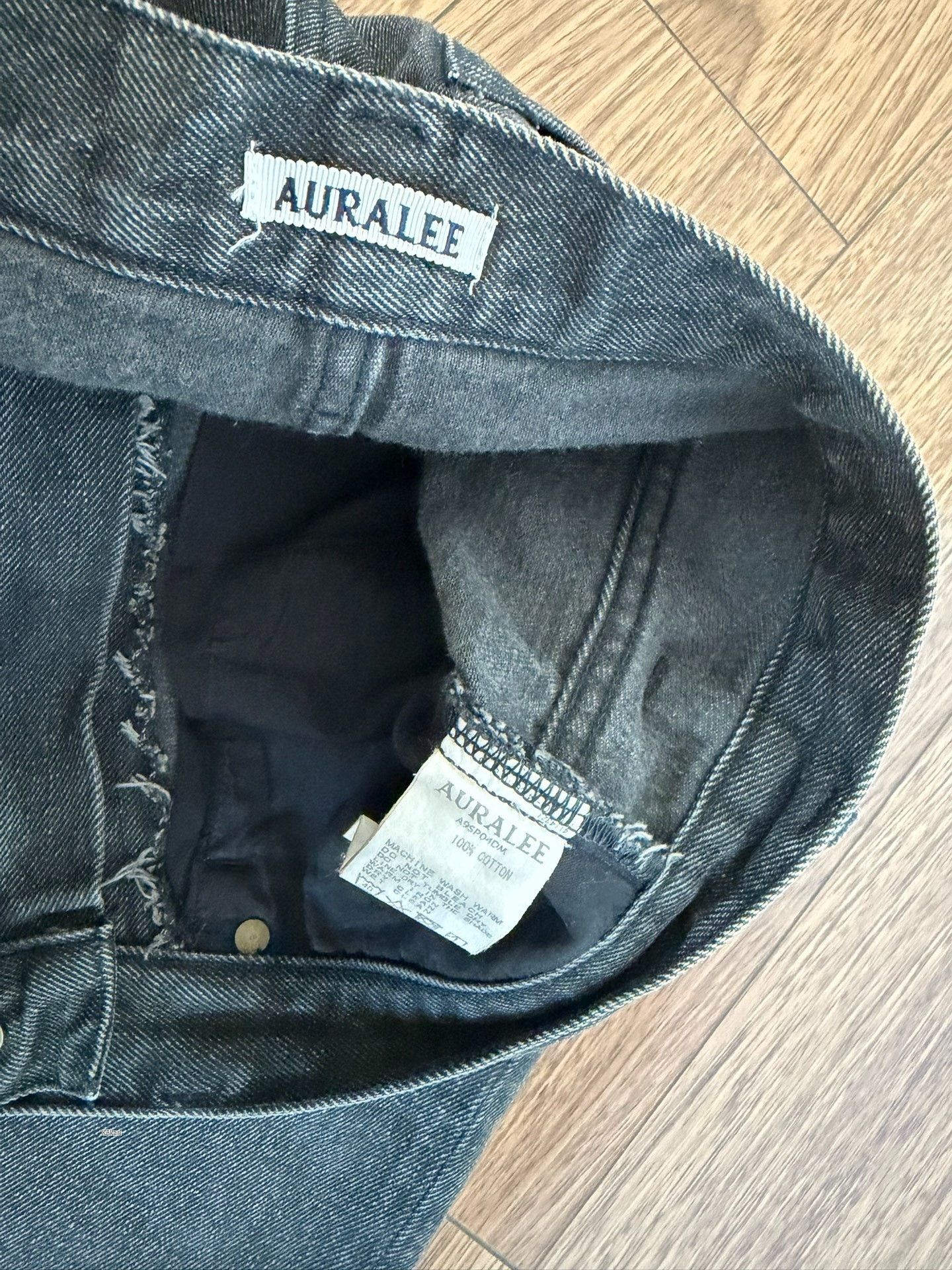 Auralee AURALEE Selvedge Faded Heavy Denim Wide Pants Size US 30 / EU 46 - 3 Thumbnail