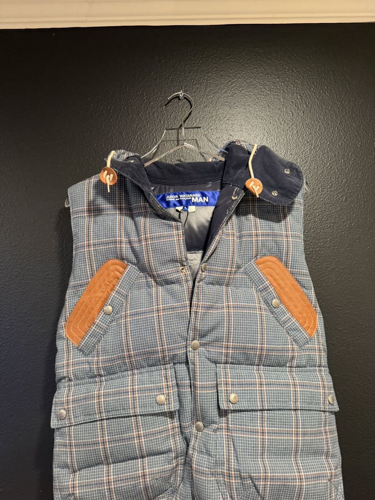 Junya Watanabe Junya Watanabe Man reversible plaid down vest Size US M / EU 48-50 / 2 - 2 Thumbnail