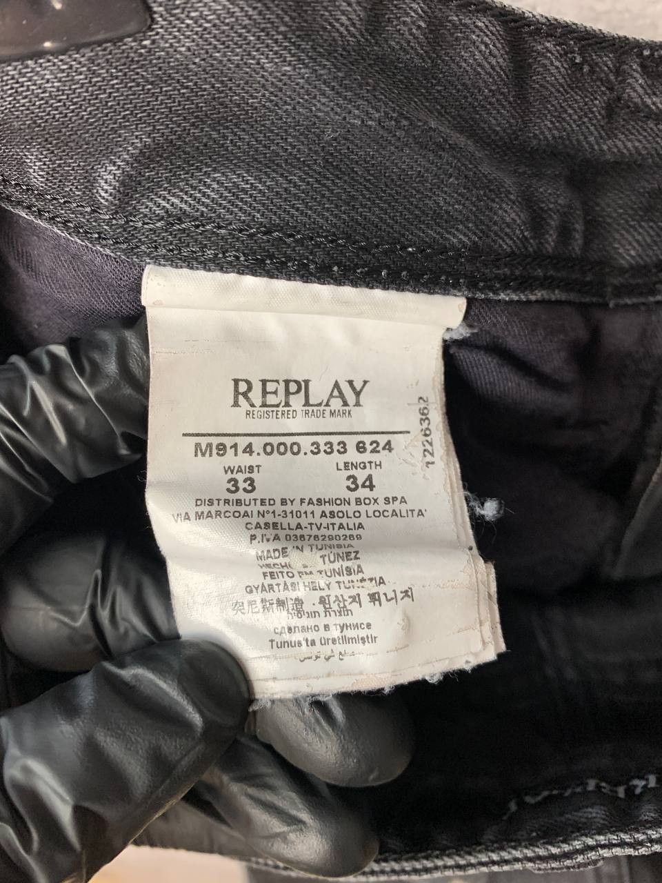 Replay REPLAY M914 Denim Jeans Pants Black Women's size 33х34 Size 31" - 12 Thumbnail