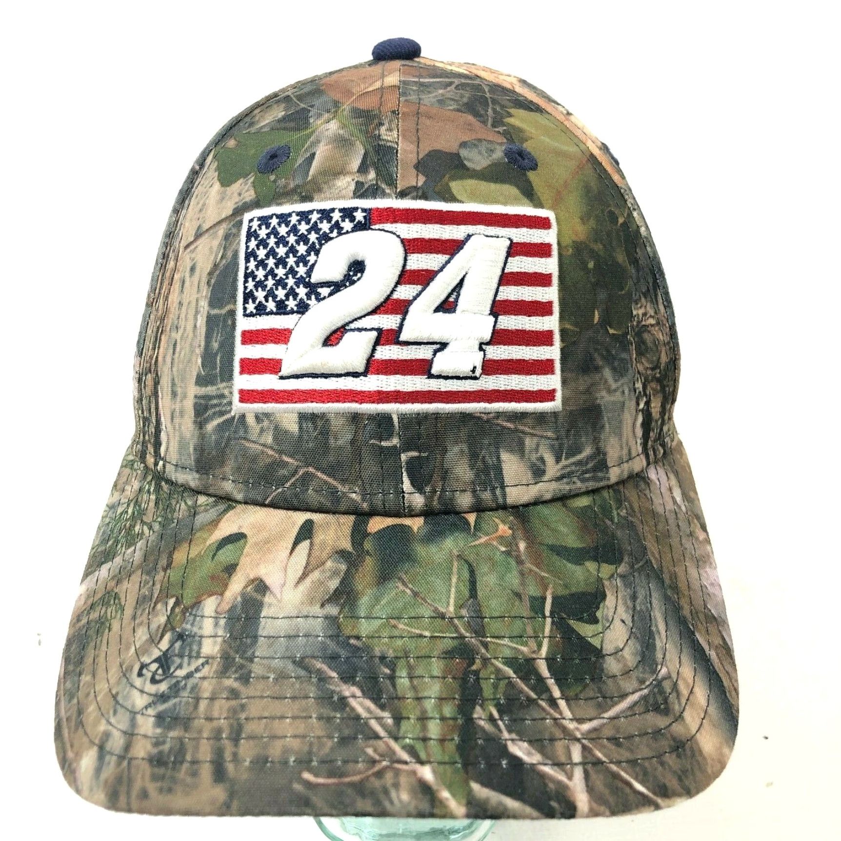 New Era NEW ERA NASCAR 24 Strapback Camo American Flag Hat Men Adjustable Multicolor Camouflage Nascar USA Theme 90s Size ONE SIZE - 2 Thumbnail
