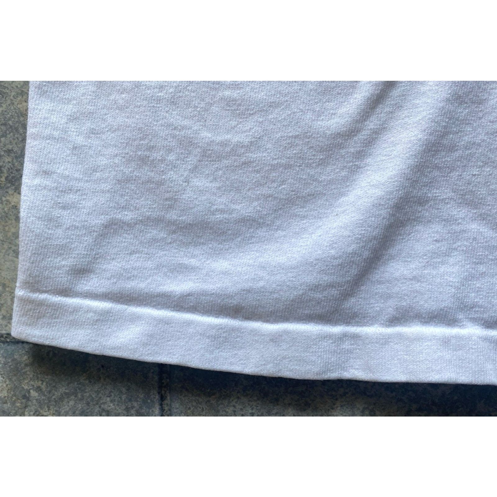 Vintage VINTAGE Cotton Deluxe Polo Shirt Men XL White Space Military Navy AC UHF F/O F9 Rock? Size US XL / EU 56 / 4 - 4 Thumbnail