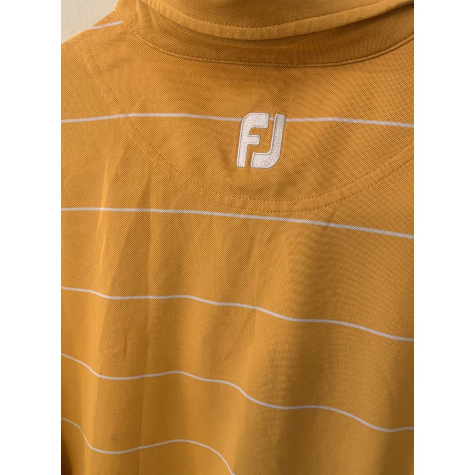 Footjoy FootJoy Polo Shirt Mens Sz S Orange Striped Short Sleeve Collared Button Neckline Polo Golf Casual Size US S / EU 44-46 / 1 - 4 Thumbnail