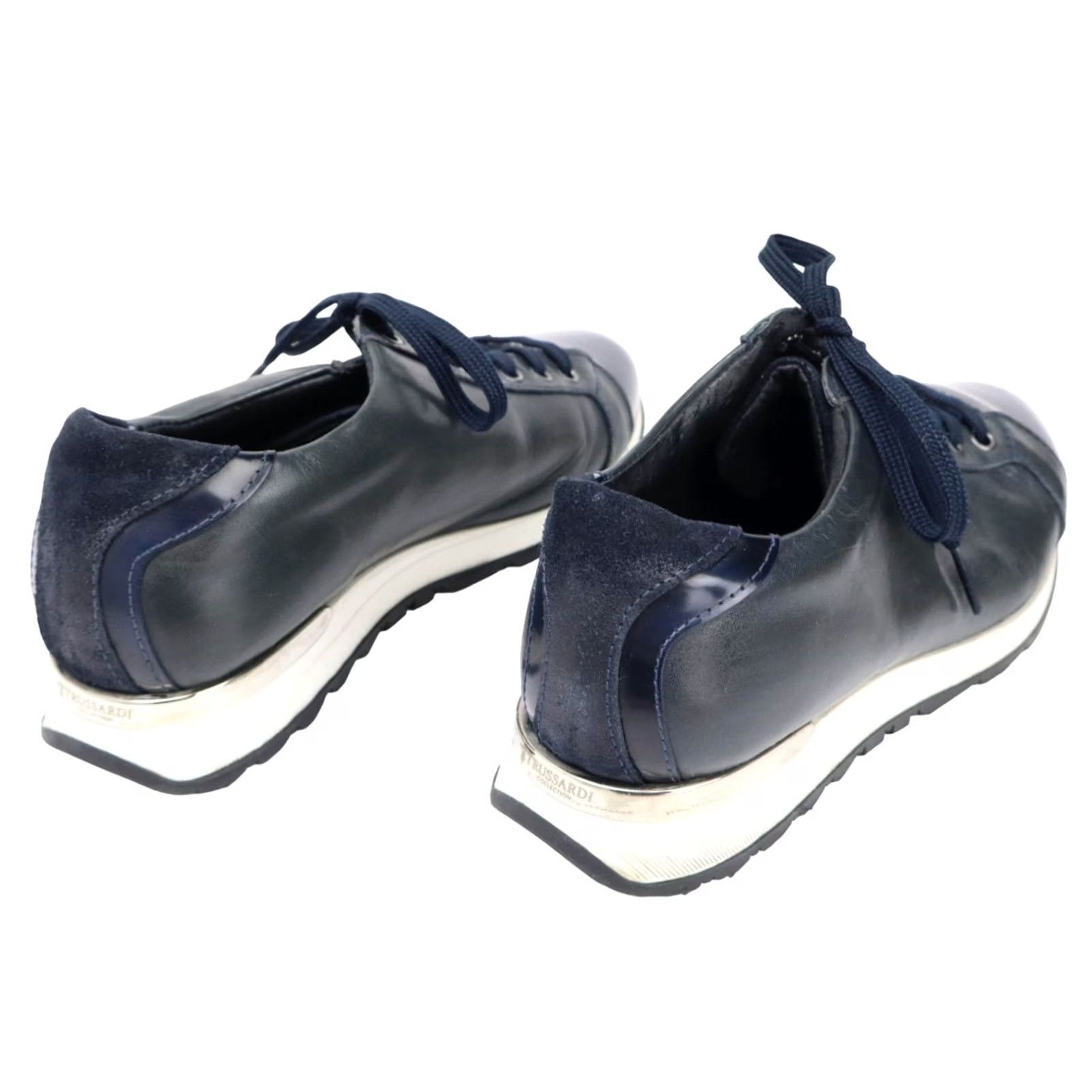 Trussardi Trussardi Mens Leather Low Top Platformed Sneakers Size US M / EU 48-50 / 2 - 2 Thumbnail